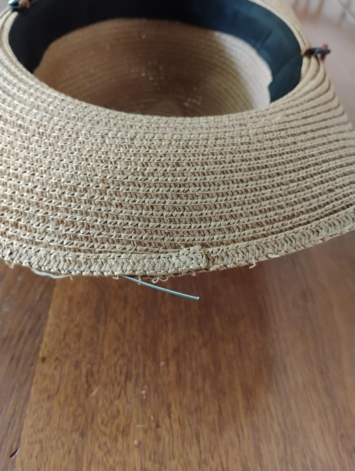 Adjustable Straw Cowboy Hat, Western Cowgirl Sun Hat for Outdoor customer photo 1
