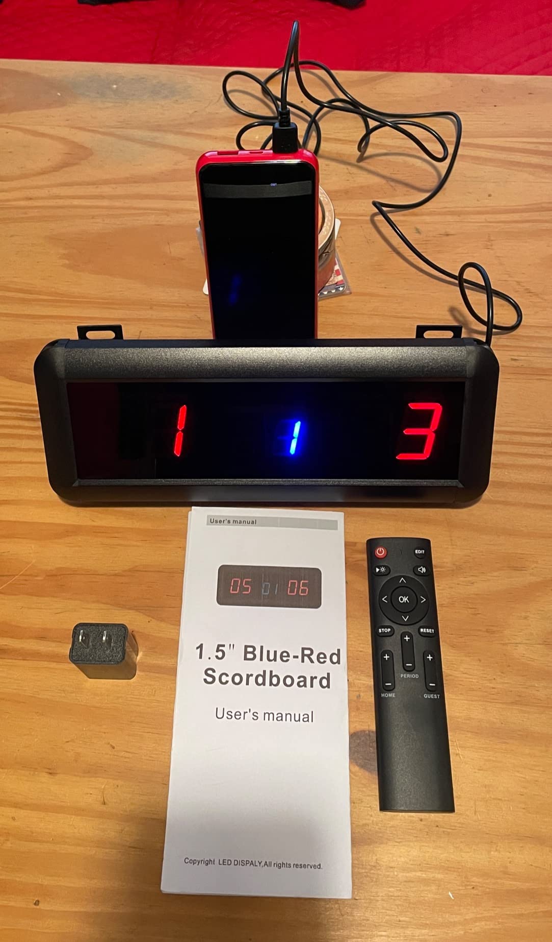 Electronic Scoreboards with Remote, Portable Score Keeper, Digital Scoreboard for Basketball Ping Pong Volleyball Sport customer photo 2