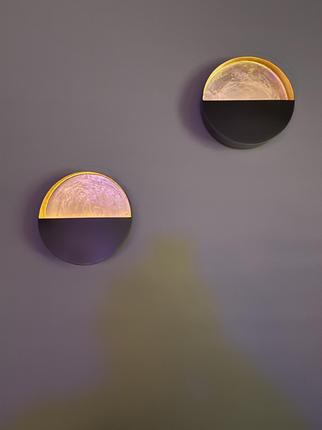 Eclipse Wall Candle Sconces Set of 2-6.5