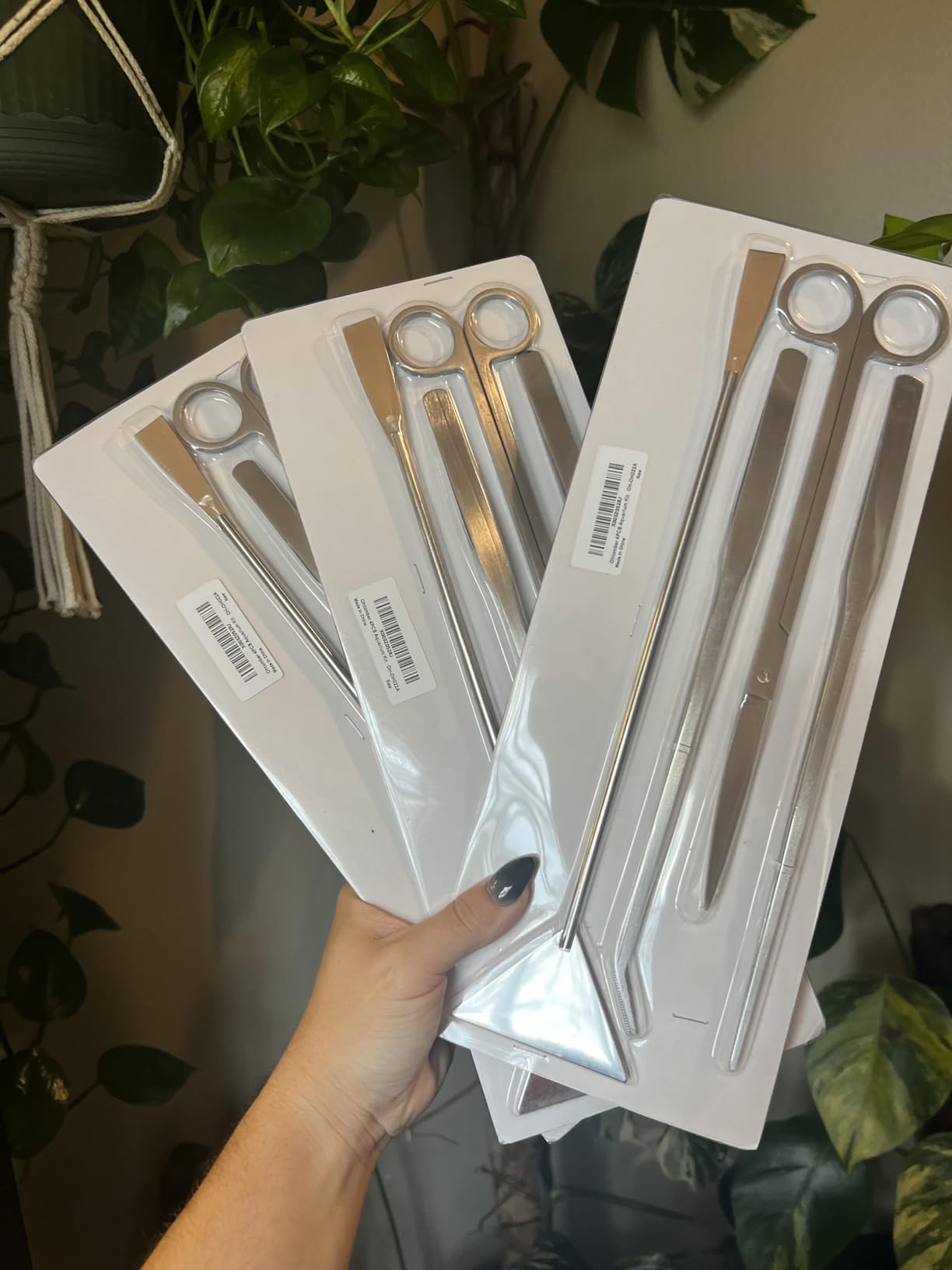 Ohtomber 4PCS Aquascape Tool Aquarium Kit with Tweezers Scissors Scraper customer photo 2
