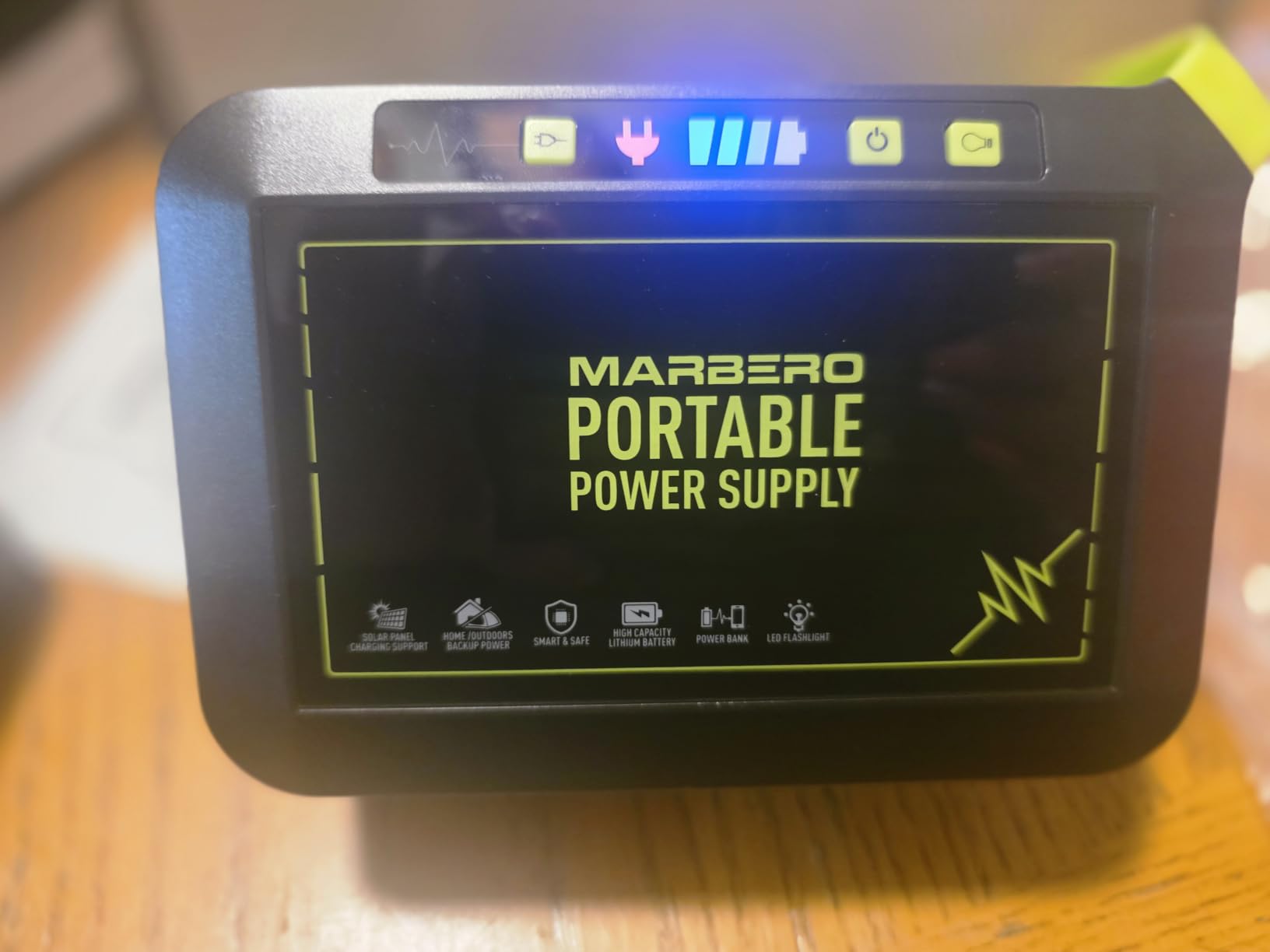 Portable Power Station 300W MARBERO 237Wh Camping Solar Generator Backup Lithium Battery with Pure Sine Wave 110V AC Outlet, USB C, USB A, DC for Outdoors Camping CPAP Home Blackout Emergency customer photo 1