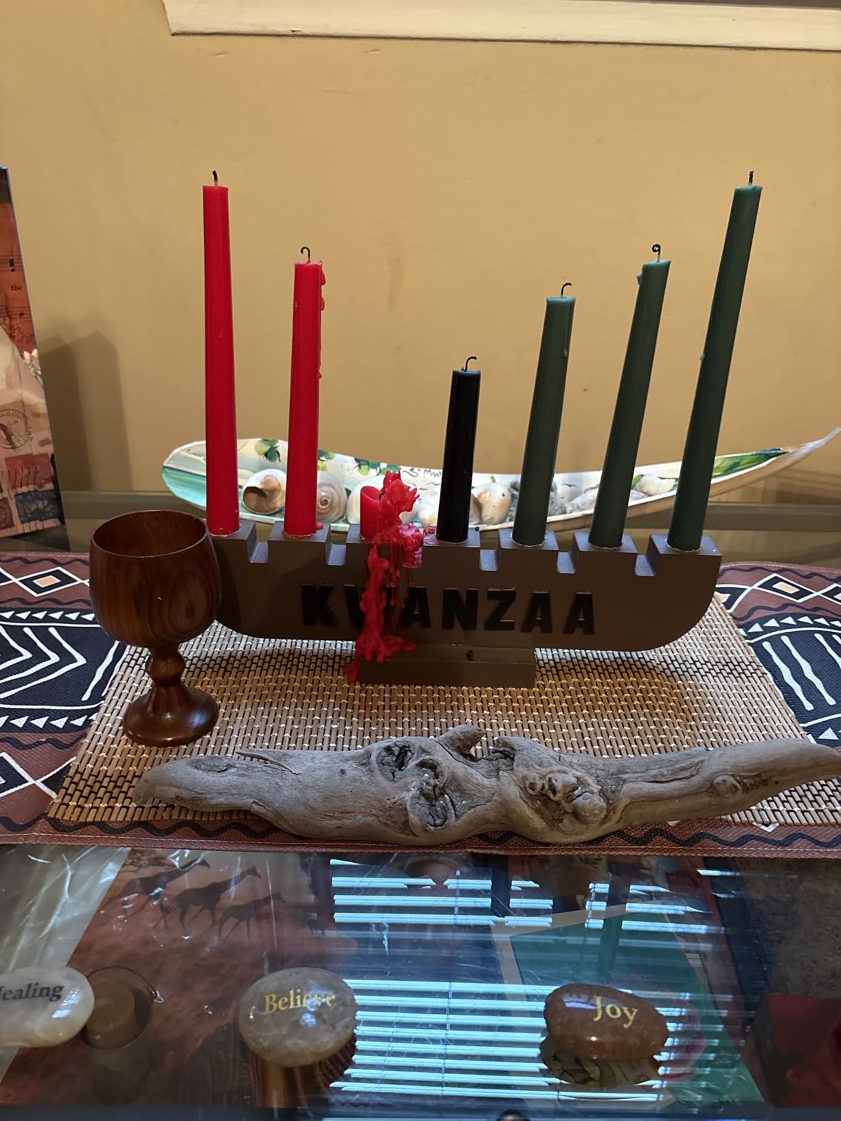 DERTE 10 Pieces Kwanzaa Kinara Candles Set Kwanzaa Celebration Decoration customer photo 1