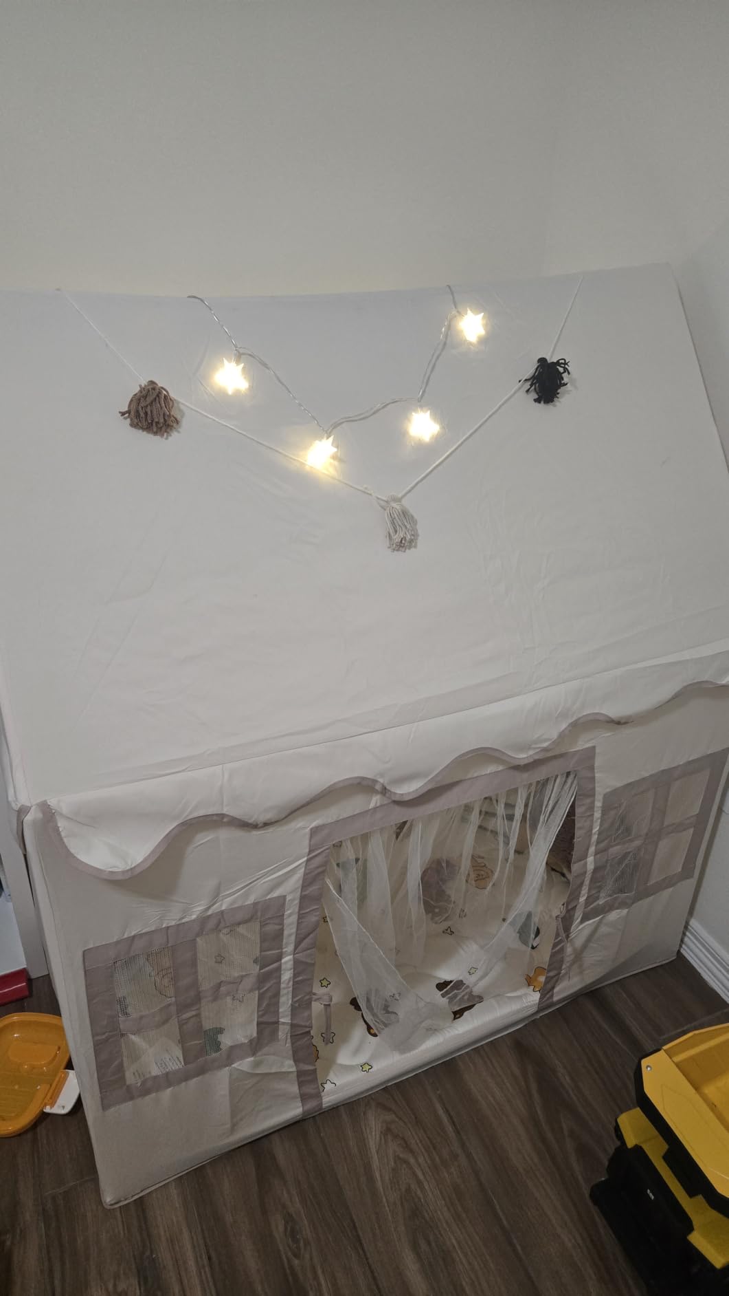 Kids Play Tent Indoor: with Mat, Tassel Garland - Girl Tent Indoor Playhouse for Kids Toys for Boy Girl Birthday Gift customer photo 1