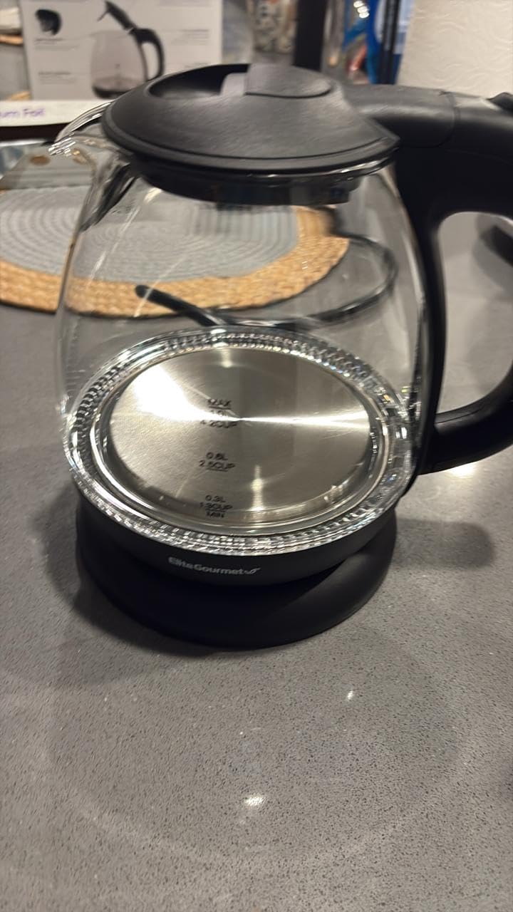 Elite Gourmet EKT3001 1L Digital Kettle, 304 Stainless Steel, Matte Black customer photo 1