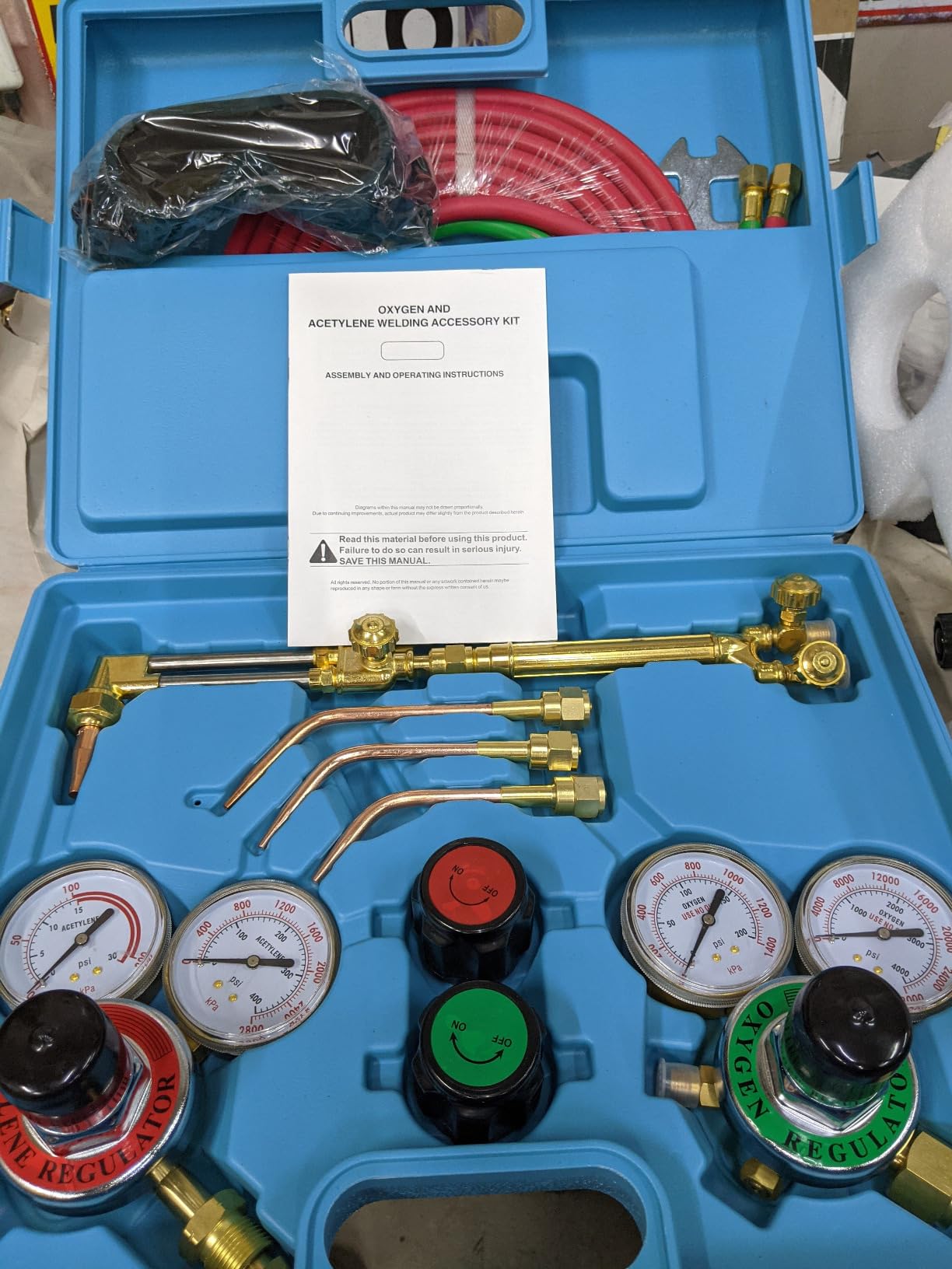 RX WELD Medium Duty Oxy Acetylene Cutting Torch Kit with Check Valves customer photo 2