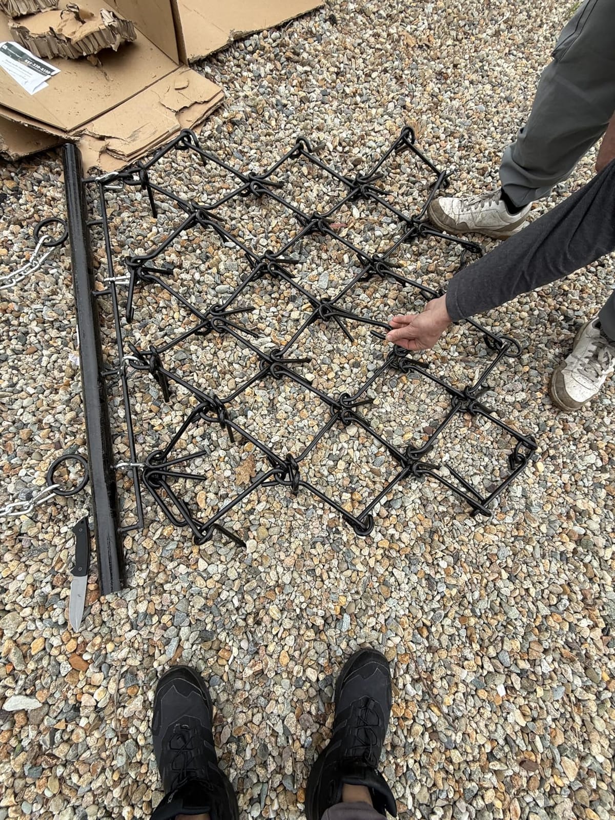 YITAMOTOR Heavy Duty 5FT x 4.5FT Chain Harrow, Drag Harrow with 1/2