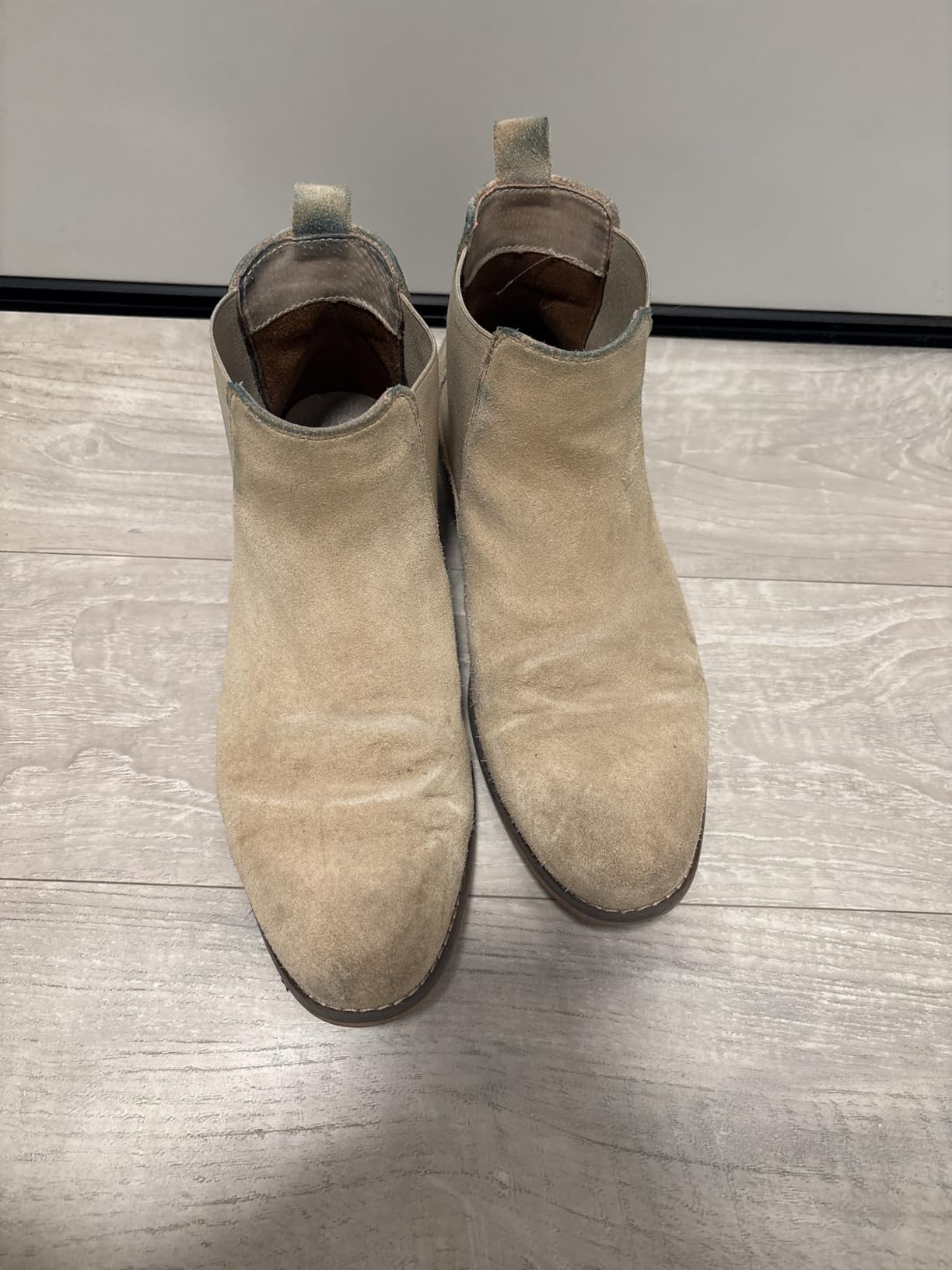 CGRRBW Men's Chelsea Boots Suede Leather Casual Boots for Men customer photo 1