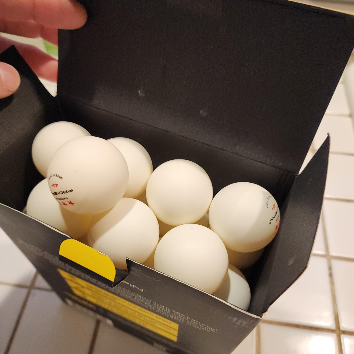 PRO-SPIN Ping Pong Balls - 3-Star ITTF-Approved Premium Table Tennis Balls | High-Performance 40+ ABS Professional Quality for Indoor & Outdoor Games customer photo 2