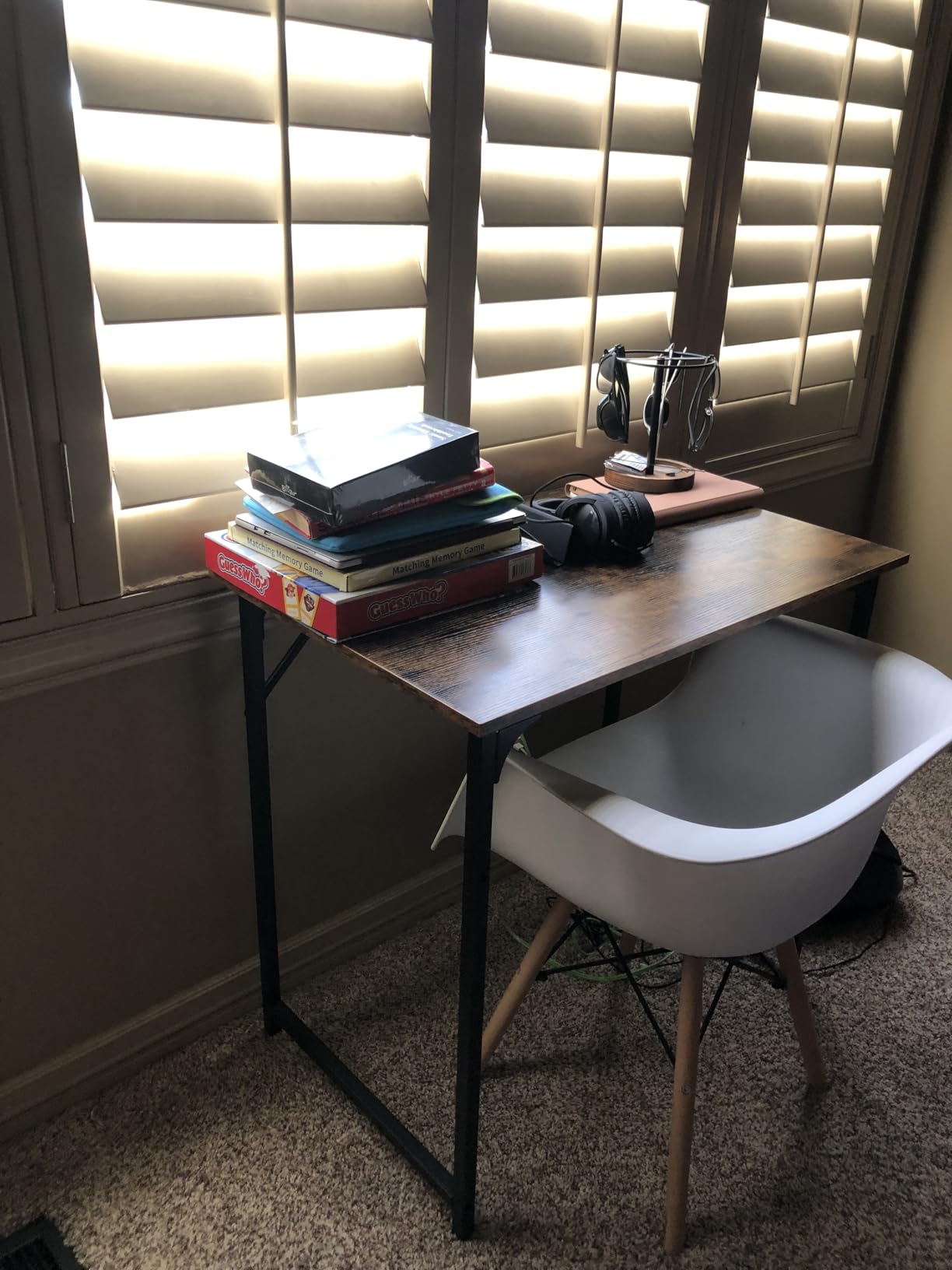 PayLessHere | 32 Inch Computer Desk | Brown | Sturdy Office Desk customer photo 2