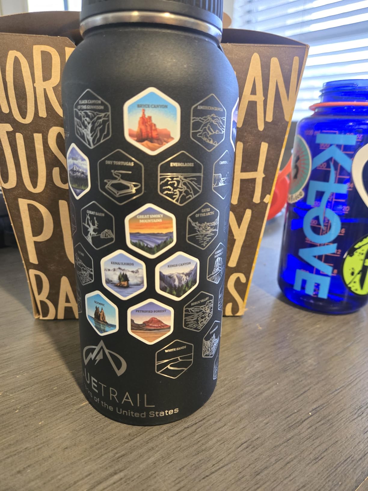 BlueTrail National Parks Water Bottle with Stickers customer photo 2