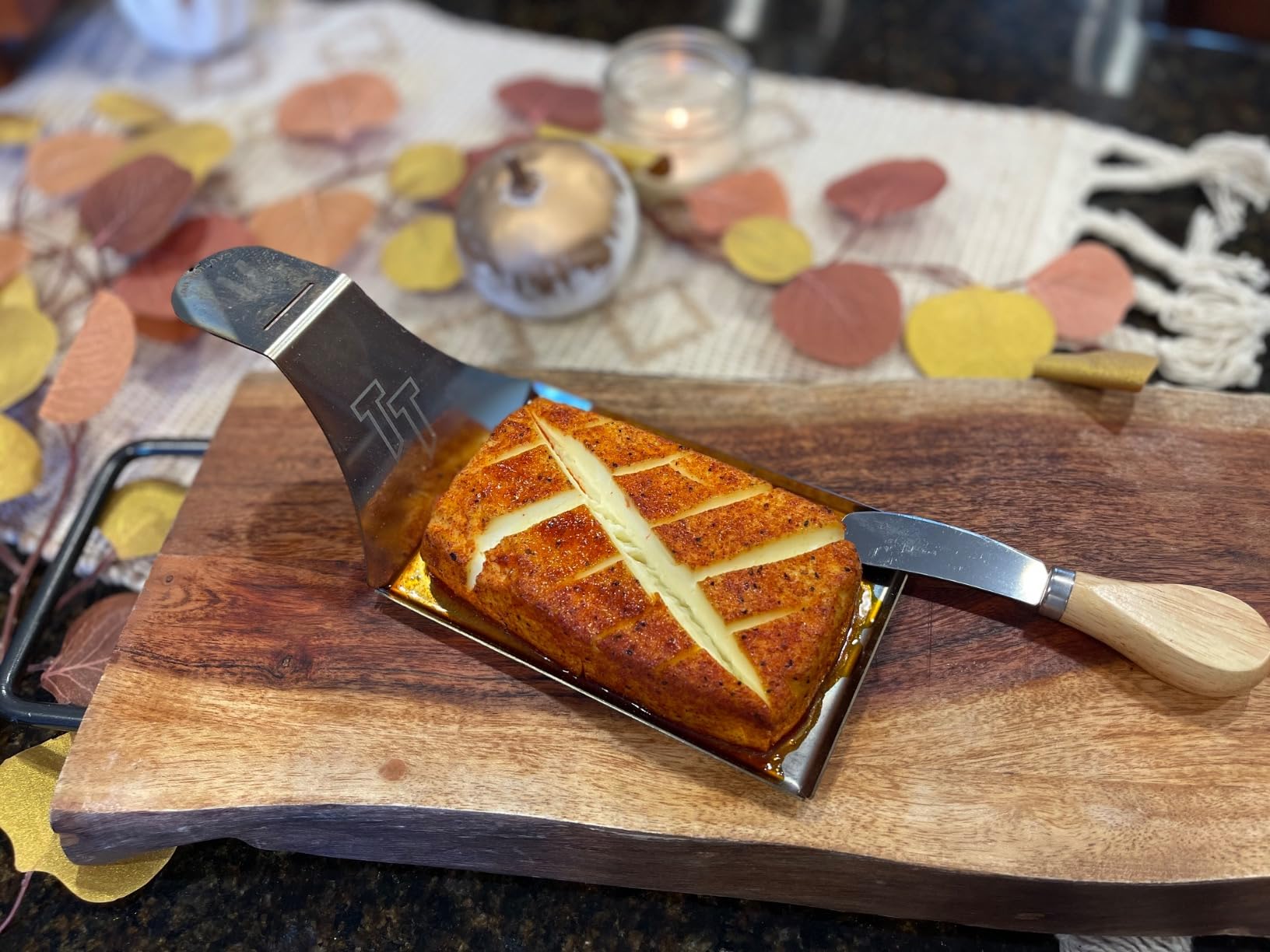 I Cream Cheese Platter with Serving Knife | Easily Smoke Cream Cheese | Perfect for Smoker, Grill, & Oven | Dishwasher Safe | Made in USA | 1 Platter customer photo 2
