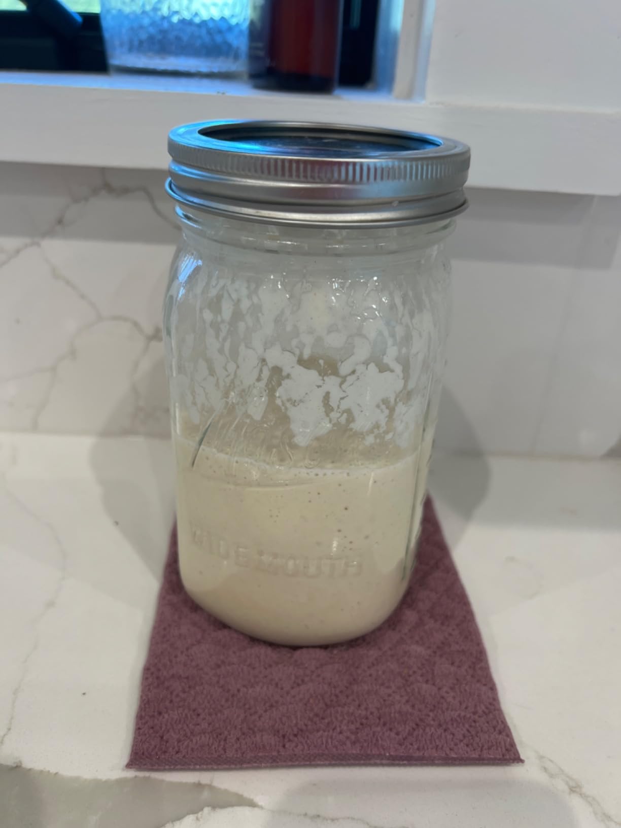 Wide Mouth Mason Jars 32 oz, 12 Pack Large Glass Mason Jars with Lids customer photo 1