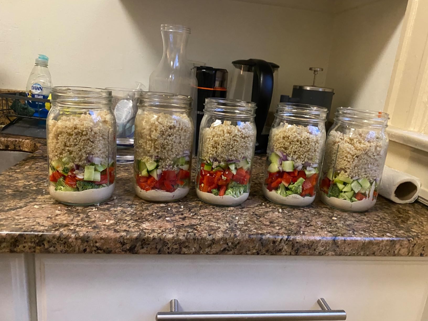 Wide Mouth Mason Jars 32 oz, 12 Pack Large Glass Mason Jars with Lids customer photo 2