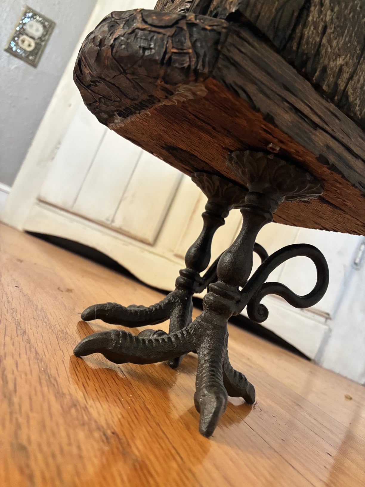 Claw Foot Candlestick Holders - Feet Taper Candle Holders, Black Candlesticker Holders Set 2 customer photo 2