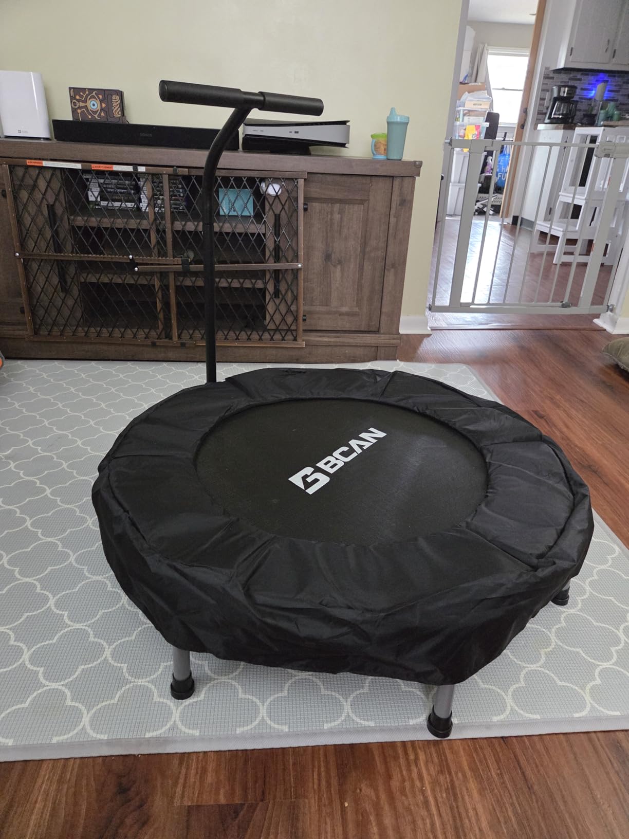 BCAN SP1 36'' Kids Toddler Trampoline Indoor, Foam Handle | FED Fitness | ASTM Certified Safety for kids, Safe Thickened Cover&Sturdy Steel Frame, Easy to Assemble, Max Weight 132 lbs customer photo 1