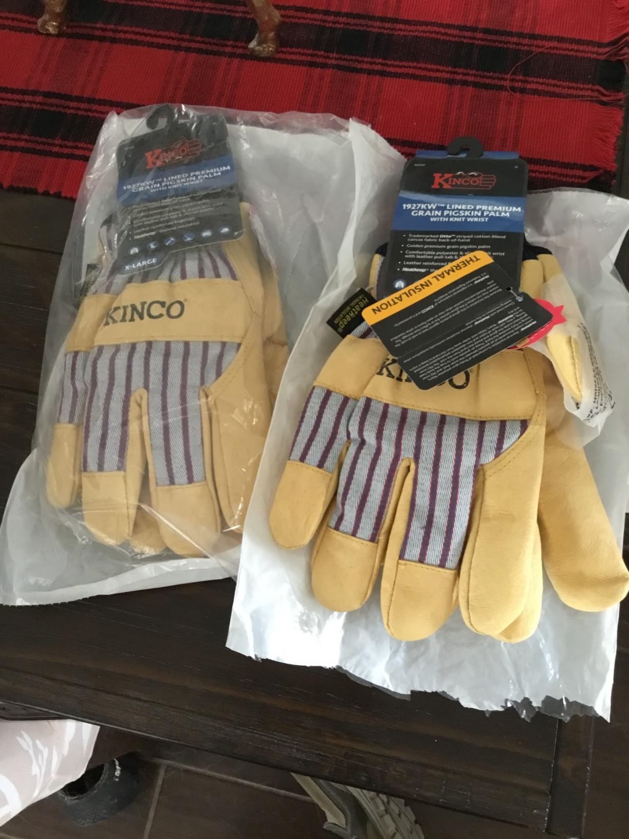 Kinco - Leather Work and Ski Mitt, Heatkeep Insulation, (1927KWT-S) (Small) customer photo 1