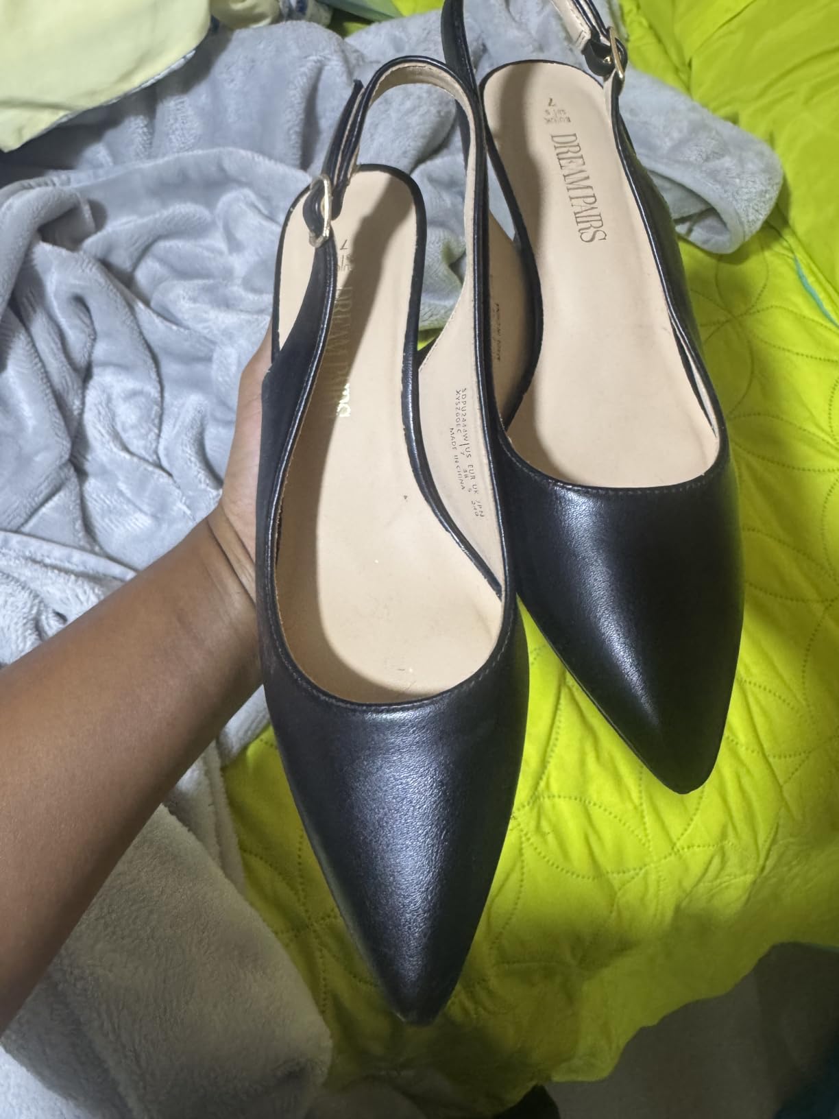 DREAM PAIRS Women's Kitten Slingback Heels Pumps customer photo 2