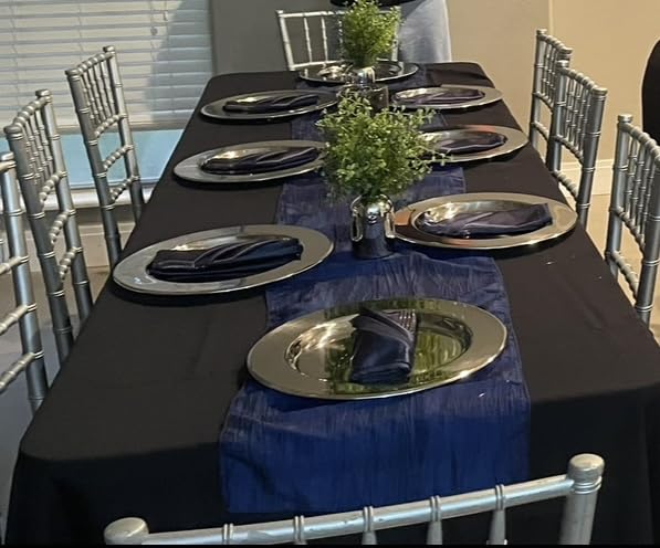 Vesici 12 Pcs Stainless Steel Silver Charger Plates Bulk 13 Inch Round Set | Mirror Finish for Elegant Luxury Table Settings, Metal Charger Plates Ideal for Wedding Dinner Party Banquet Restaurant Hotel customer photo 2
