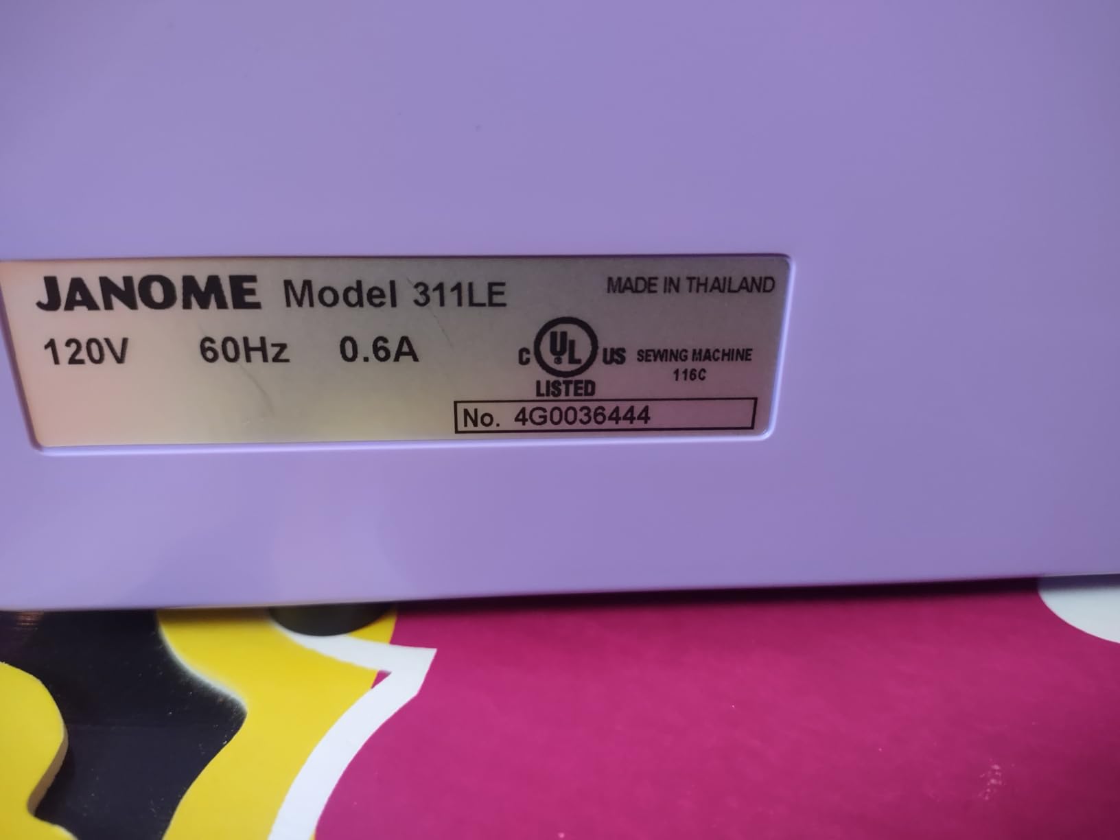 Janome Purple Majesty Easy-to-Use Sewing Machine with Interior Metal Frame, Bobbin Diagram, Tutorial Videos, Made with Beginners in Mind for Garments, Patchwork, Light Quilting customer photo 1
