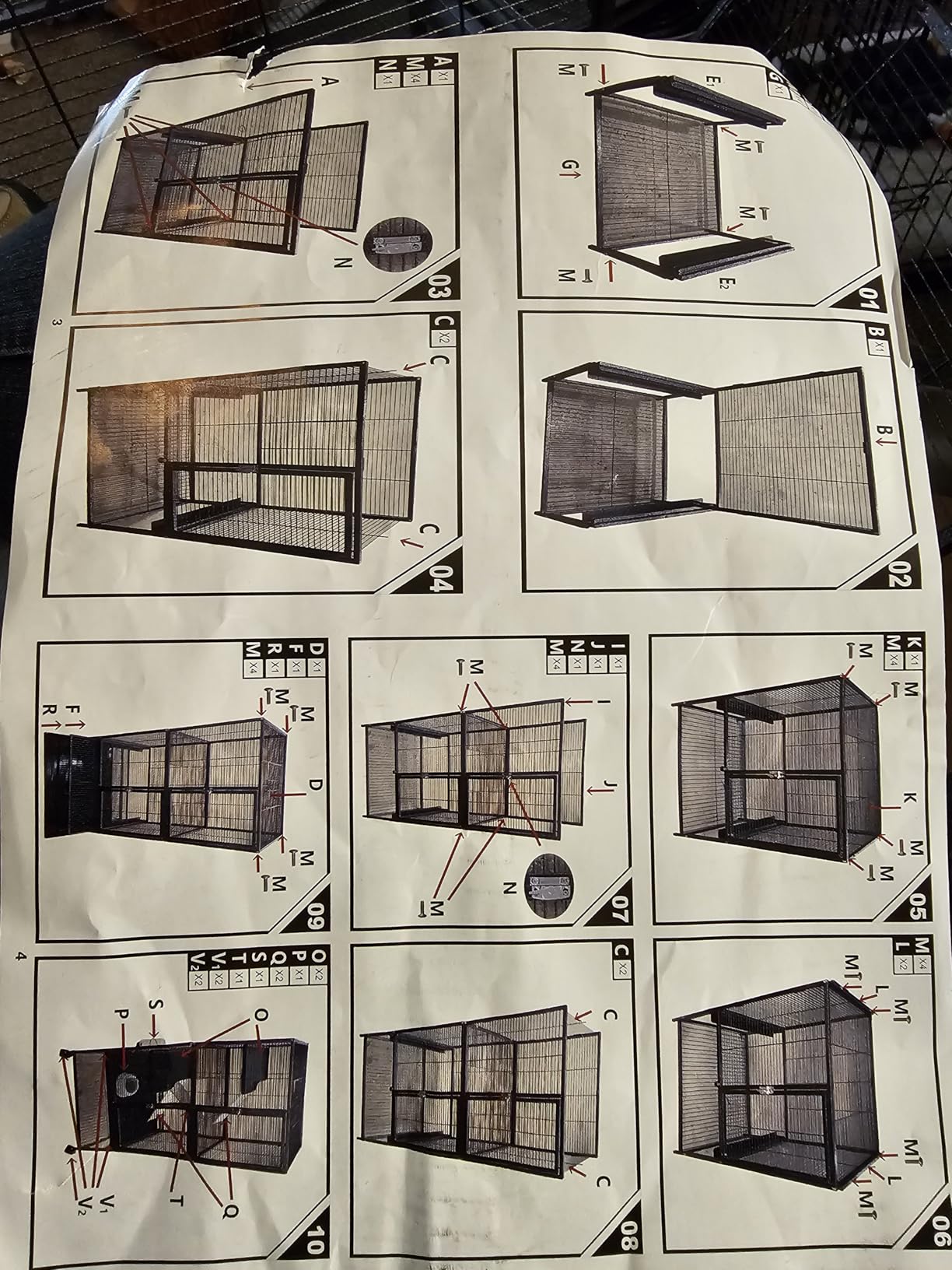 Large Two Story Double Unit Four Tiers Small Animal Critter Home Cage Tight 1/2-Inch Bar Spacing for Feisty Ferret Hammock Chinchilla Rat Mice Squirrel Rabbit Sugar Glider with Rolling Stand customer photo 1