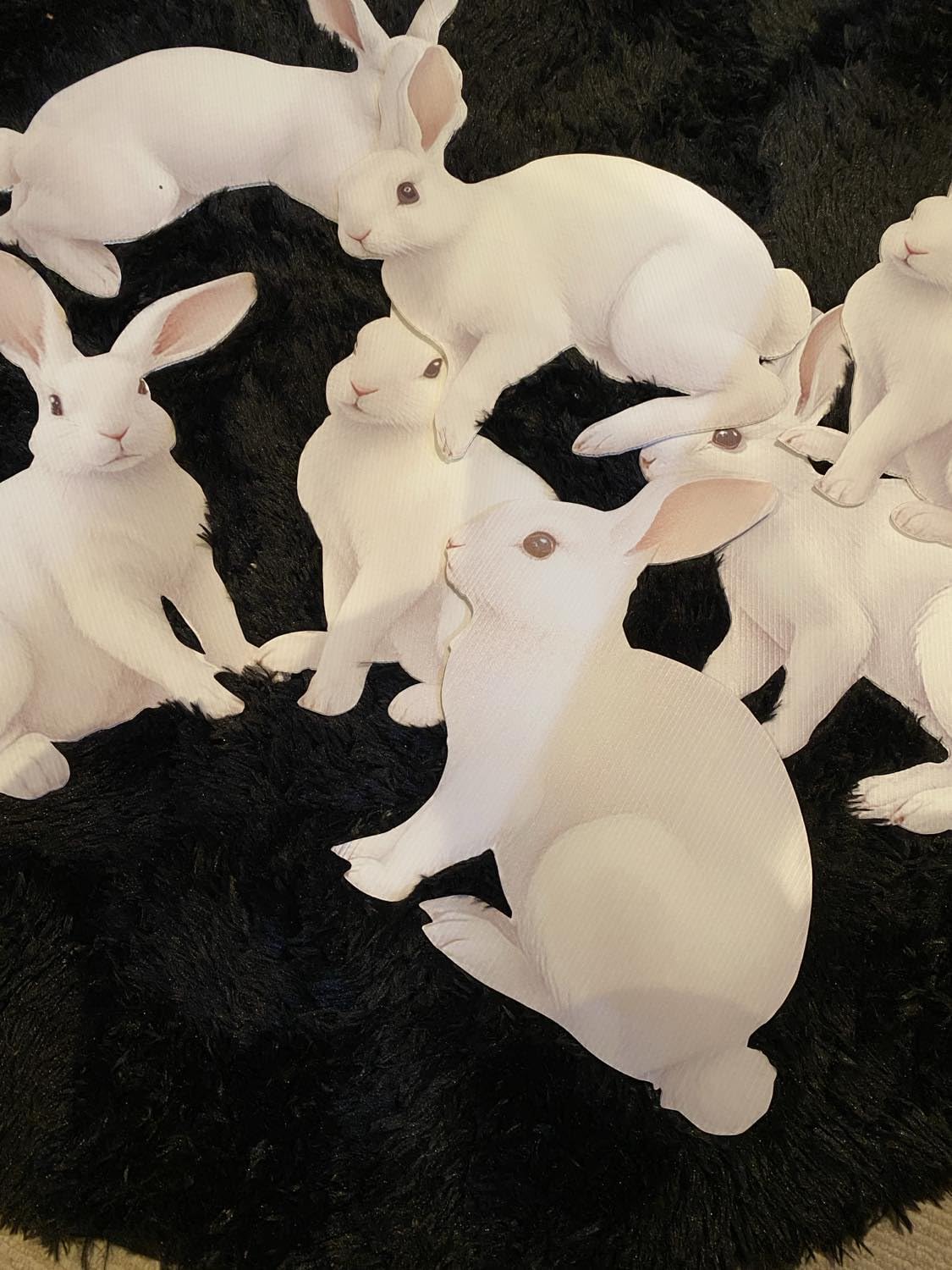 5 PCS 48 Inch Easter Yard Signs PP Safe Material Waterproof Outdoor Lawn Decorations with Stakes, Jumbo Funny Bunny and Egg Decor for Party Spring Garden Patio Holiday Display Supplies customer photo 2