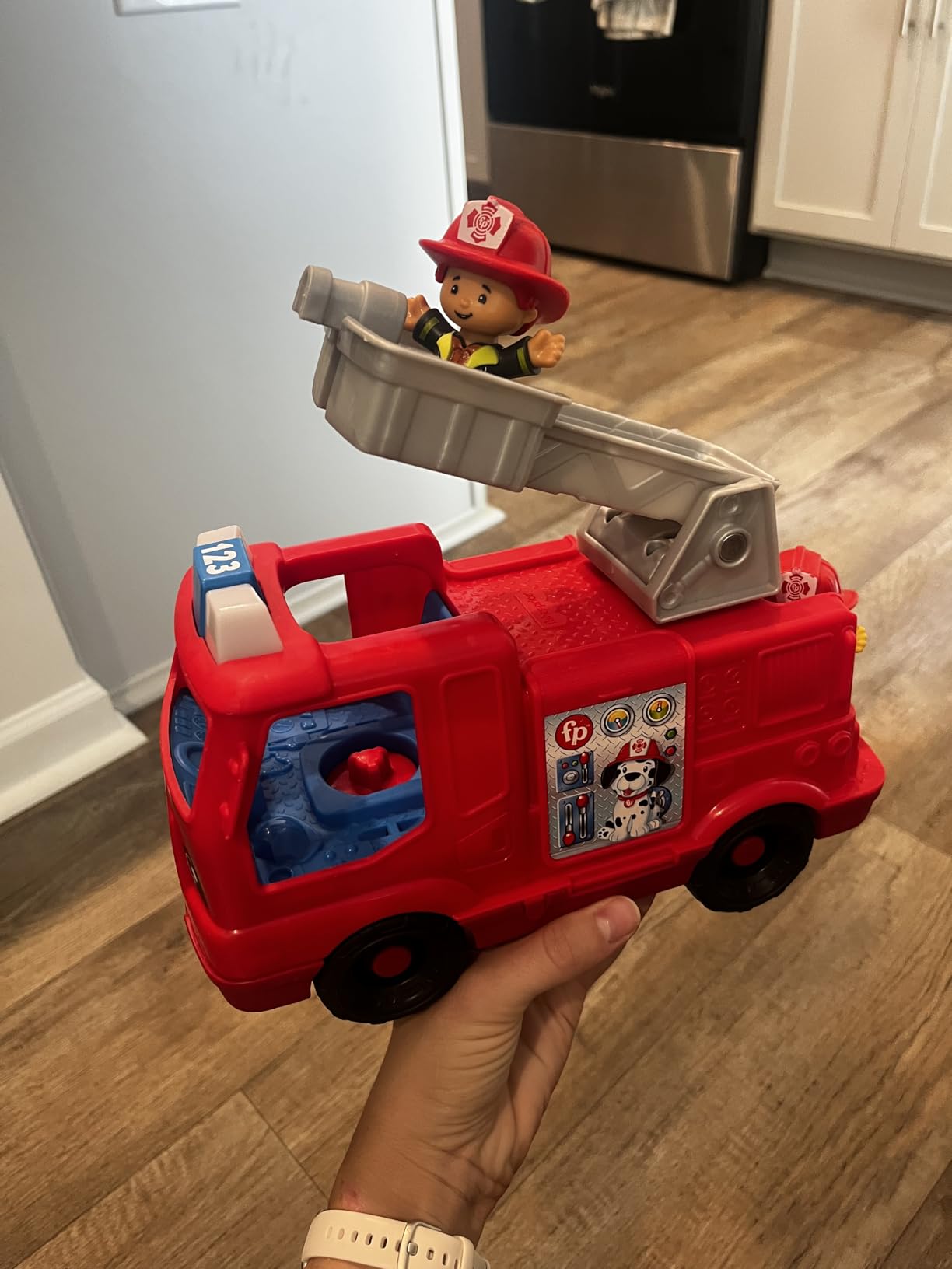 Fisher-Price Little People Fire Truck Toddler Toy customer photo 2