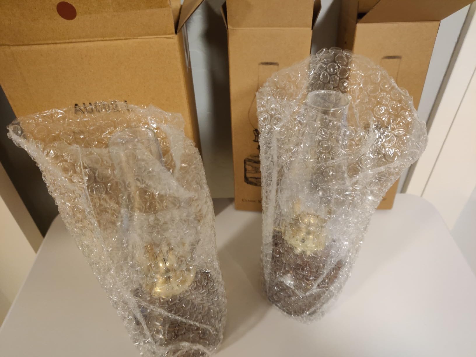 2 Pack Large Oil Lamp Vintage Glass Kerosene Lamp Antique Black Oil Lamps for Indoor Use Emergency Lighting Rustic Hurricane Lamp Clear Chamber Oil Lantern 12.5 Inch customer photo 1