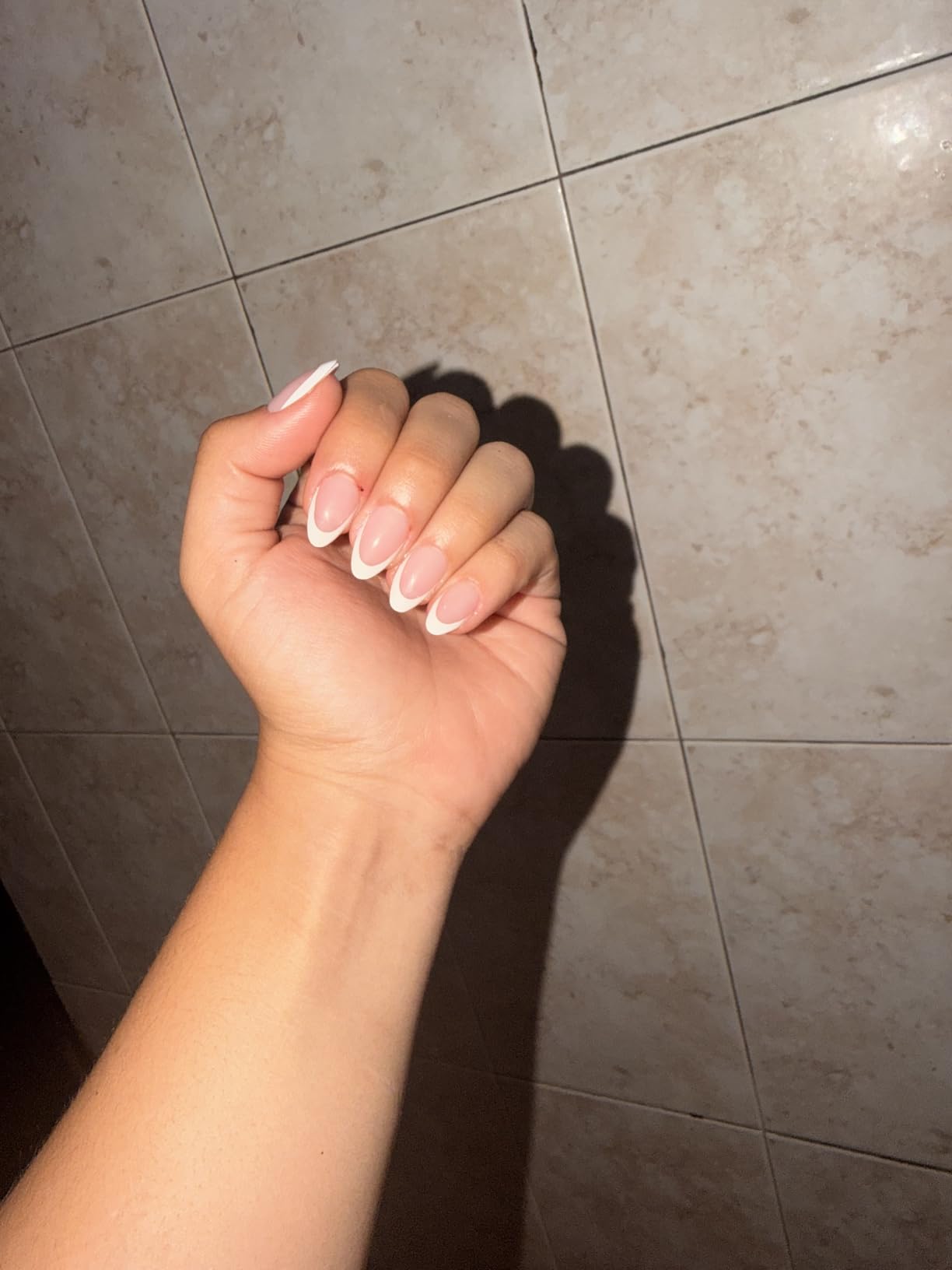 Beetles French Tips Press On Nails - 224 Pcs Short Almond Pink | 16 Sizes Fake Nail Tips, Salon Quality Value at Home, Reusable Acrylic Nail False Nails Art DIY, Easy-to-Apply for Beginners customer photo 2