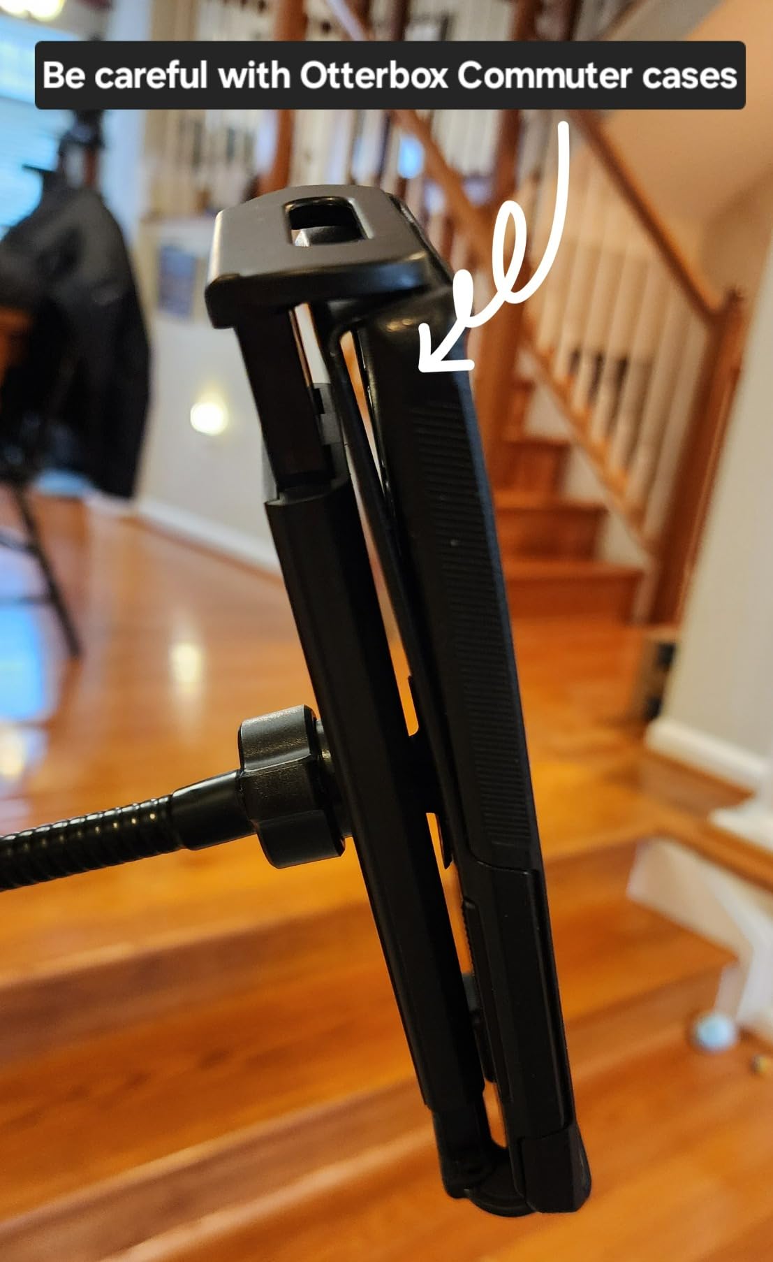 TONOR Microphone Stand with Tablet Holder, Tripod Boom Arm for Floor, Adjustable Height and Angle, Heavy Duty Stand with Carrying Bag, Smartphone and Pad Clamp, Excellent Compatibility, T35 customer photo 1