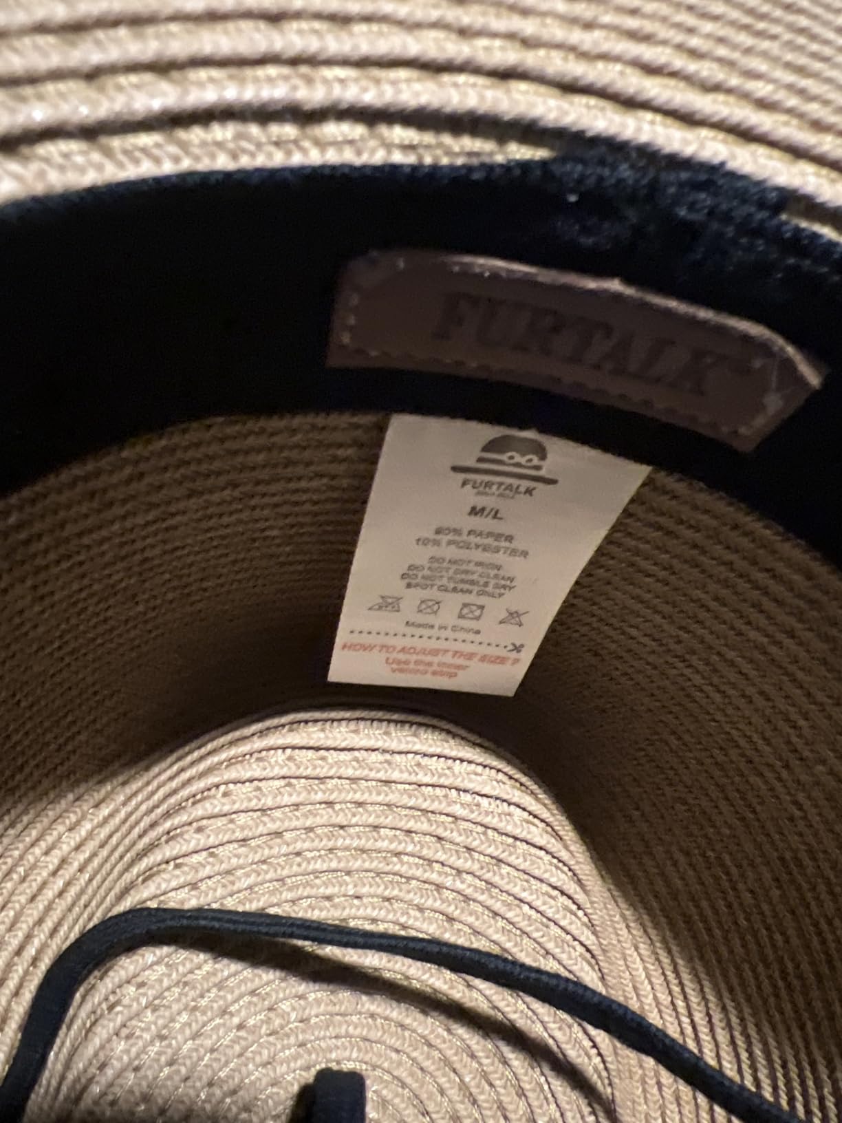FURTALK Sun Hat Wide Brim Straw Fedora Panama Beach for Men Women customer photo 2