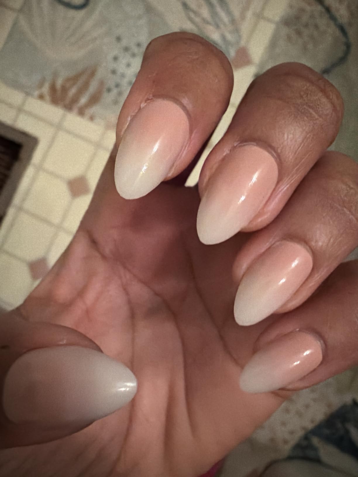 BTArtbox Press On Nails, Medium Almond Cat Eye Nails, 32Pcs Full Kit | Fall Glue On Nails, Up to 4 Weeks of Wear, 10-Minute Application, Natural Salon Look, 16 Sizes for Various Nail Beds customer photo 1