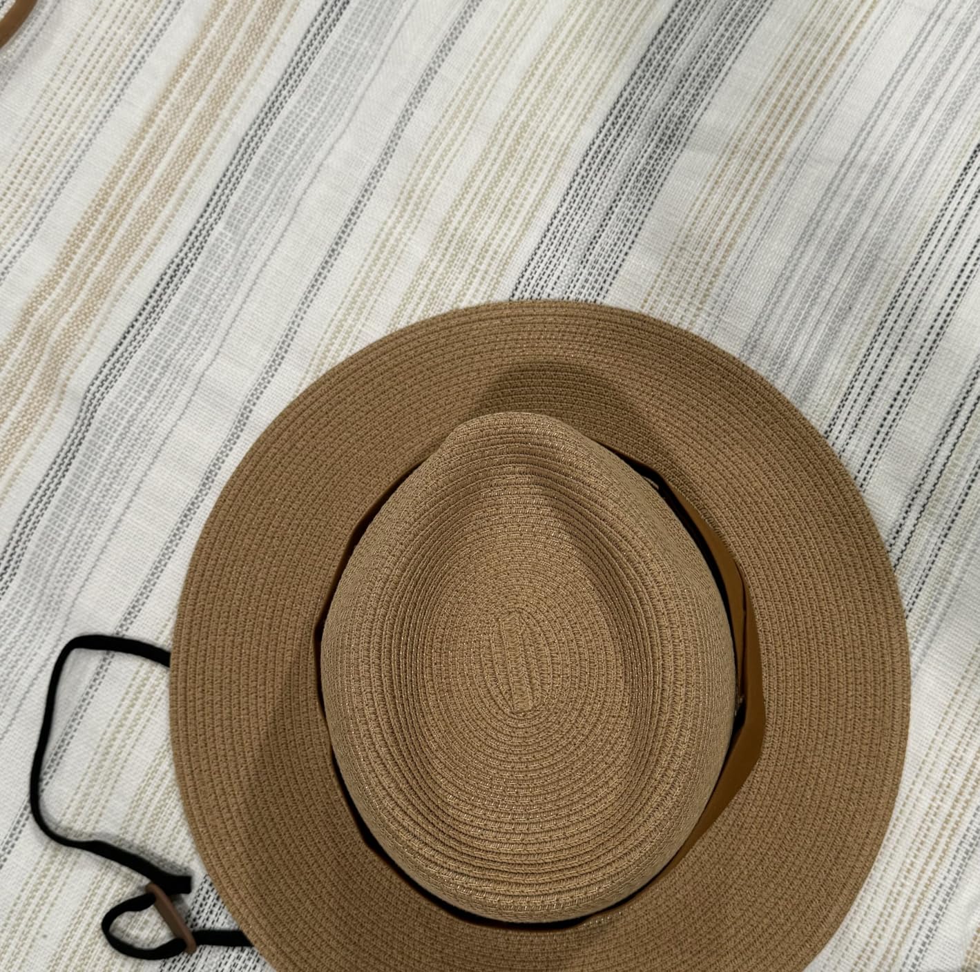 FURTALK Sun Hat Wide Brim Straw Fedora Panama Beach for Men Women customer photo 2