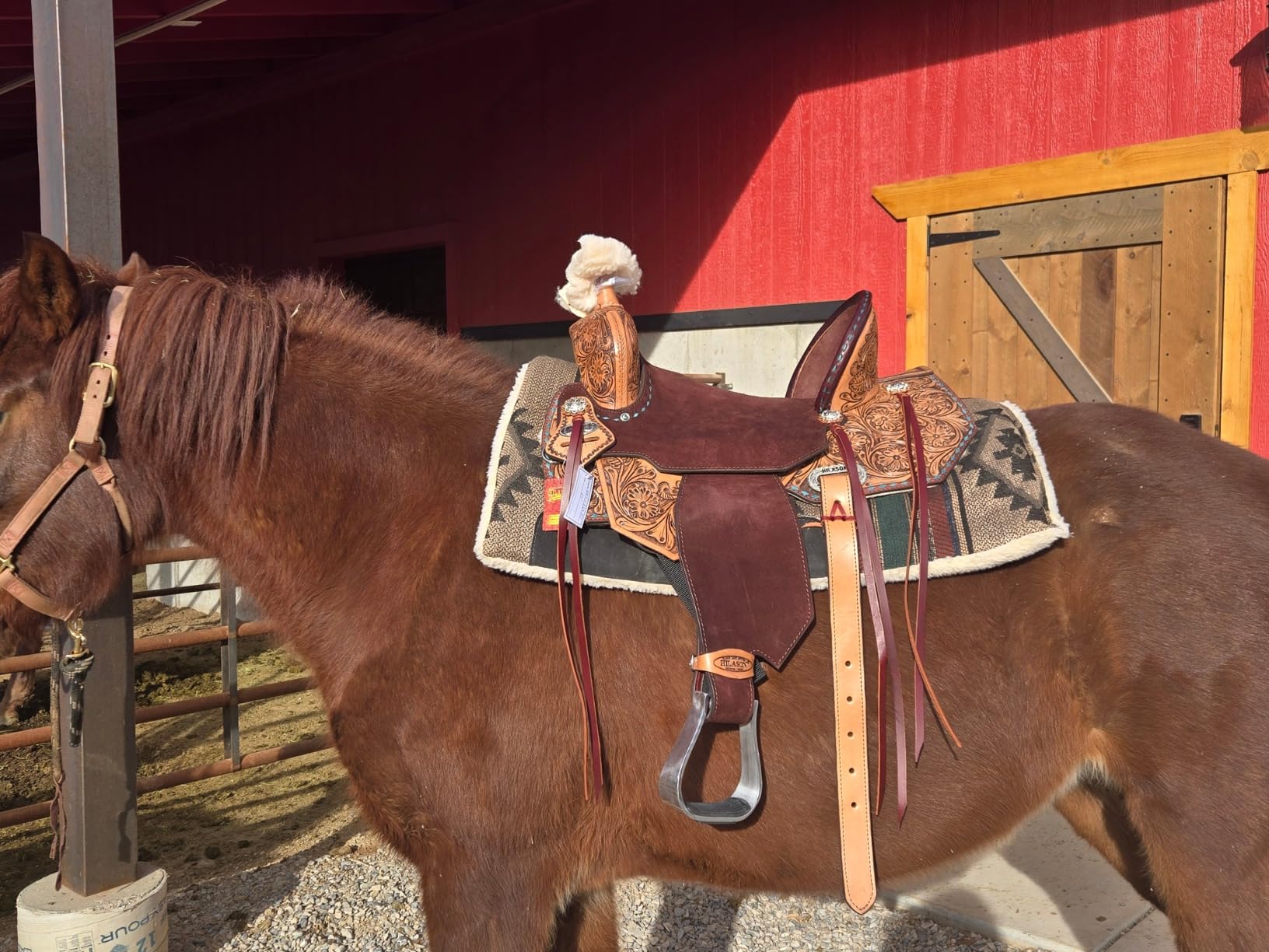 HILASON Flex Tree Western Saddle Brown Barrel Trail Horse customer photo 1