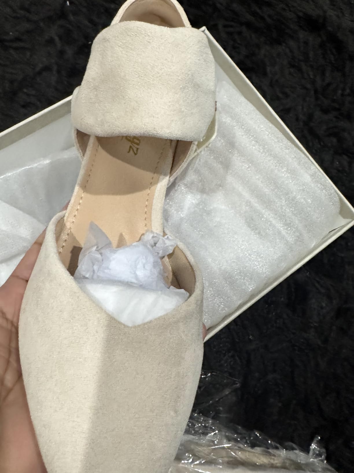 RIBONGZ Kitten Heels for Women Closed Toe Comfortable Low Heels Pointed Toe Sexy Slip on Pumps Bridal Party Dressy Shoes customer photo 1