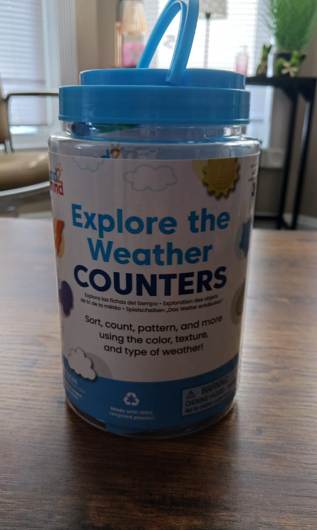 hand2mind Explore the Weather Counters, Meteorology for Kids, Weather Math Counters for Kids, Color Sorting Toys, Counting Manipulatives, Montessori Math Materials, Preschool Science Toys customer photo 2