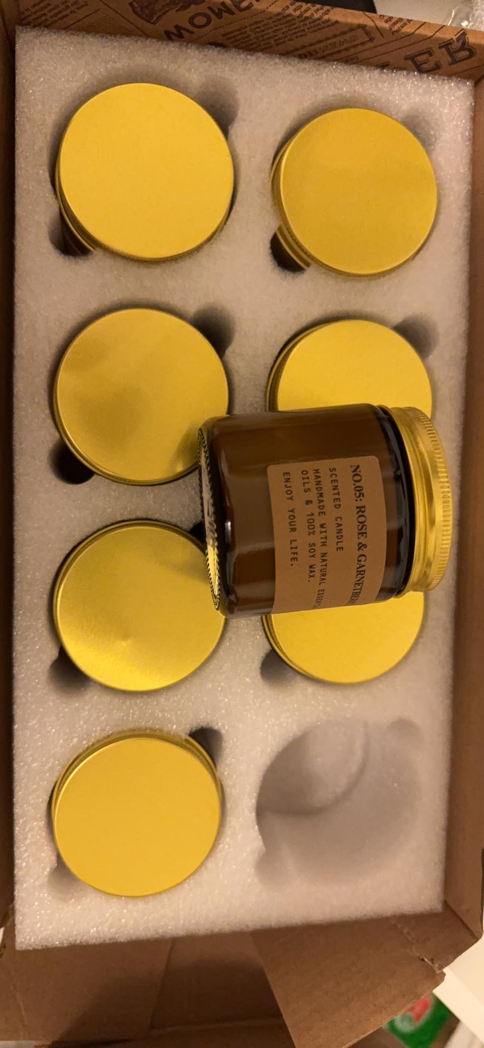 Scented Candles for Home, 8 Pack Soy Wax Candle Set, Scented Candles Gift Set | Aromatherapy Candles, Amber Jar Vintage Apothecary Style, 8 Scents Gift Set customer photo 1