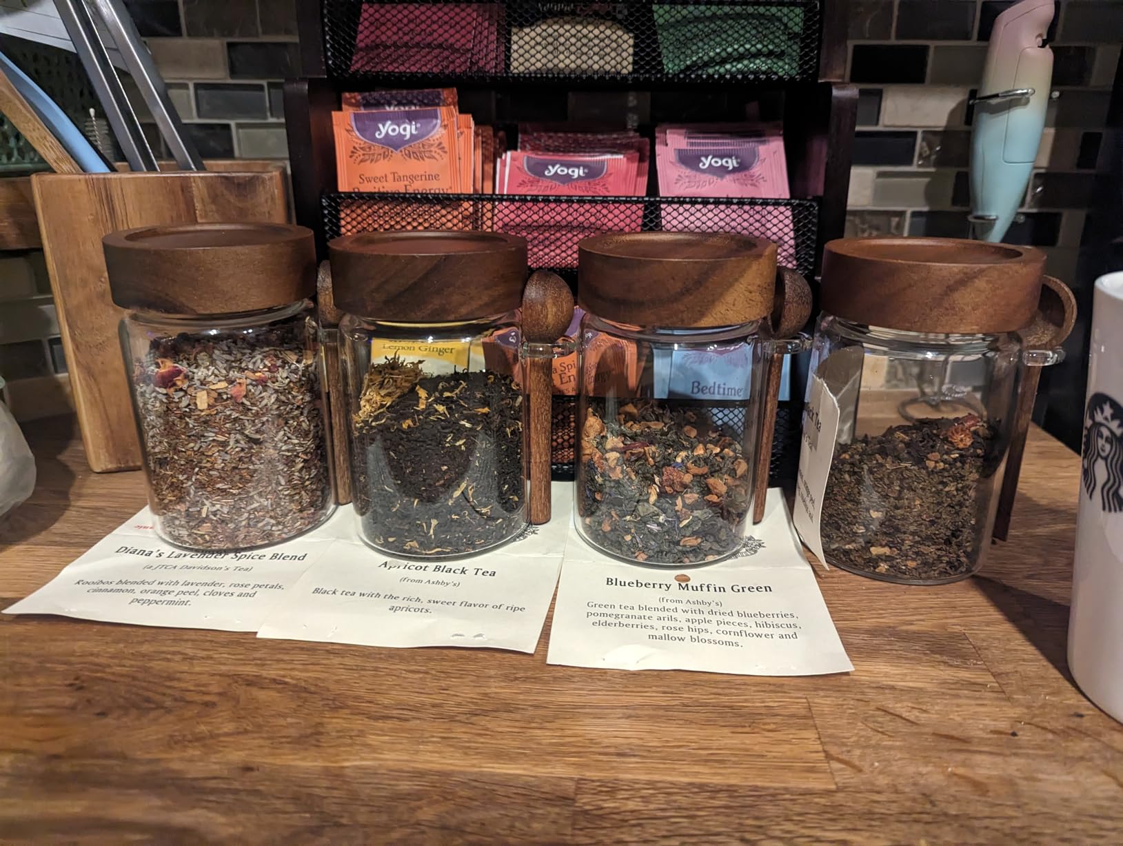 SAIOOL Loose Leaf Tea Storage Canister Set, 4 Pieces, 16 OZ | BPA Free, Dishwasher Safe, Easy to Clean, Multi-Purpose Use customer photo 2