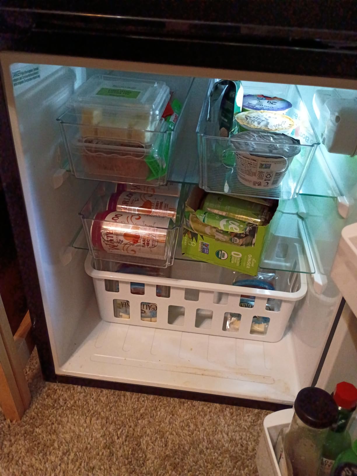 Vtopmart 8pcs Clear Stackable Storage Bins with Lids | BPA-free food-grade PET, Stackable with Lids Included, Easy to Move, For Fridge Freezer Pantry Cabinet Kitchen Organization customer photo 1