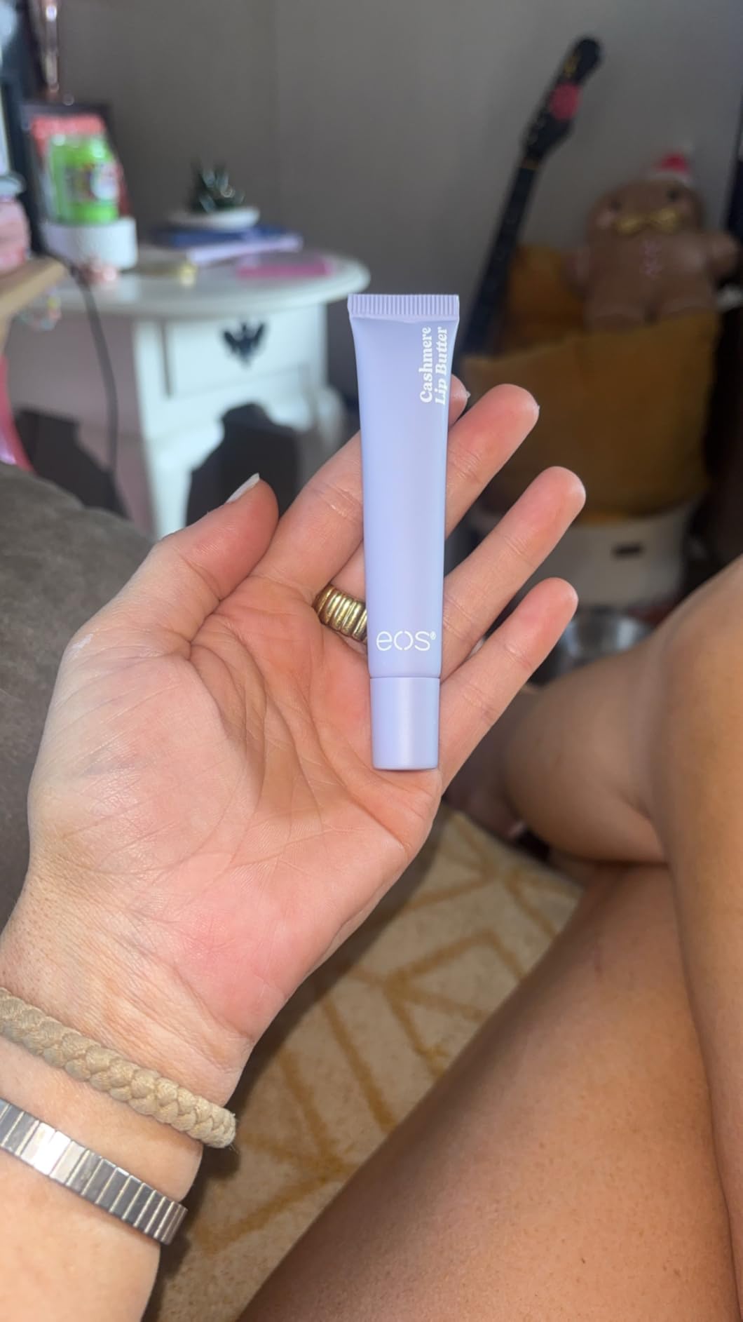 eos Vanilla Cashmere Plumping Peptides & Shea Butter Lip Butter, 0.35 oz customer photo 1