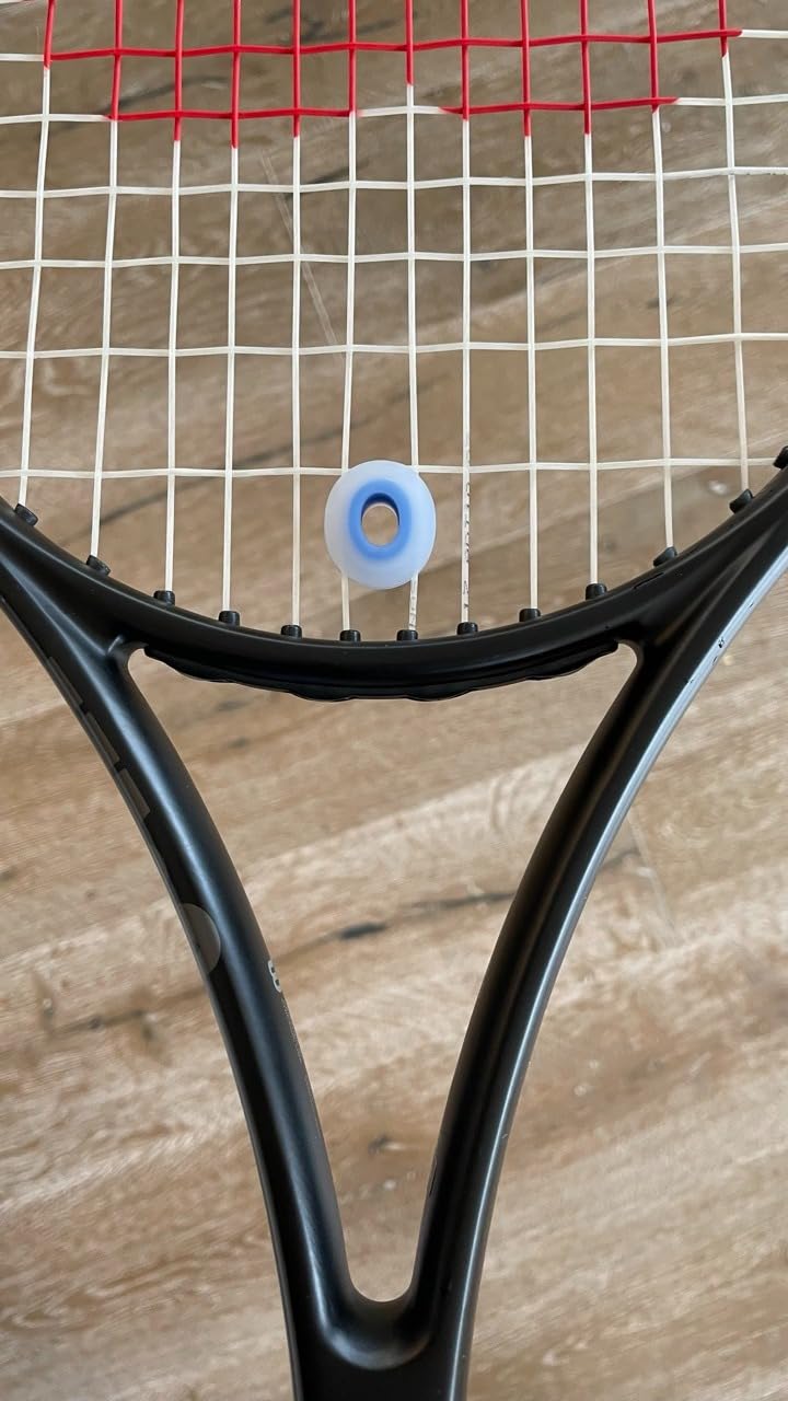 GAMMA Shockbuster Ring and Button Tennis Racket Dampeners, Easy-to-Install Tennis Dampener with Zorbicon Gel Technology Minimizes Vibration During Prolonged Use customer photo 2