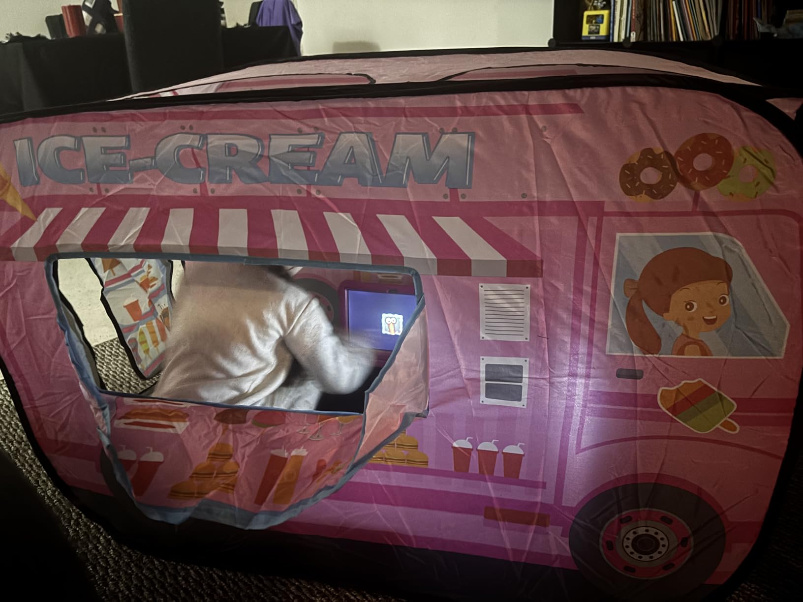 Ice Cream Truck Pop Up Tent Playhouse for Kids 3+ Boys & Girls customer photo 2