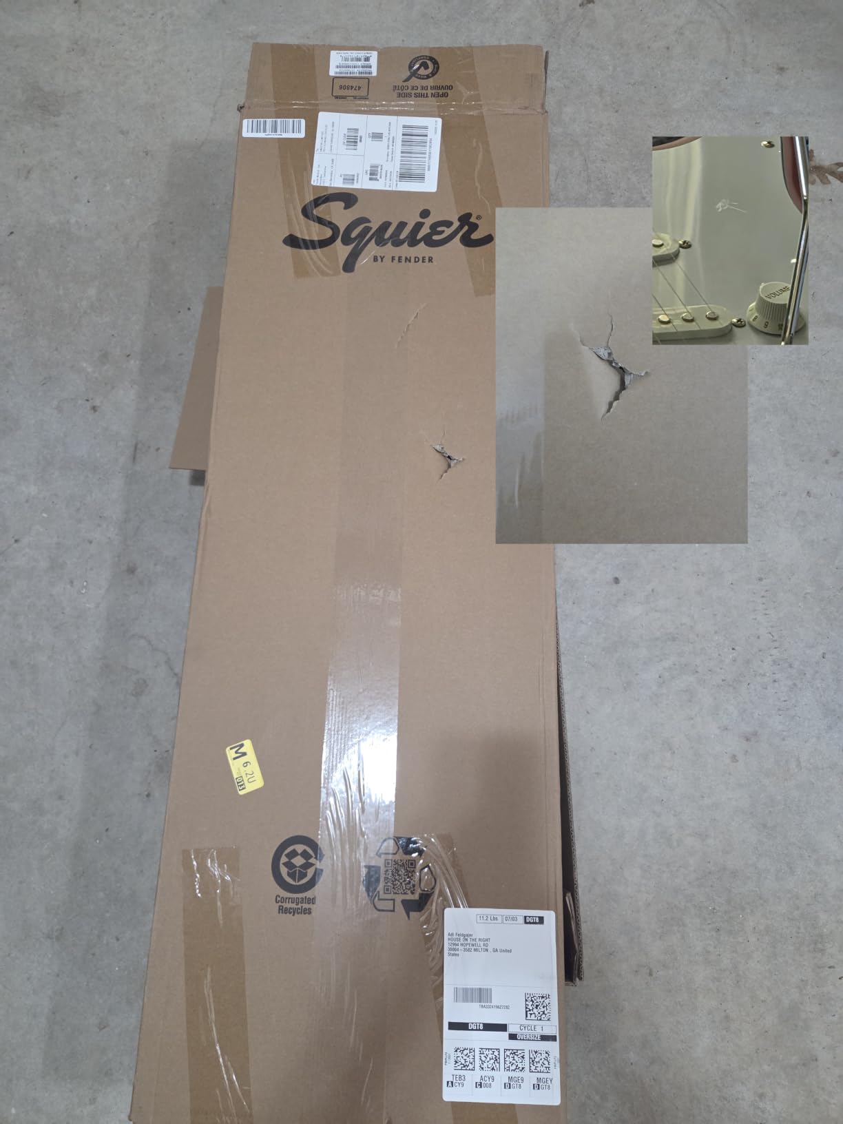 Fender Squier Debut Series Stratocaster Electric Guitar, Beginner Guitar, with 2-Year Warranty, Includes Free Lessons, 2-Color Sunburst with Matte Finish, Full, 0379600503 customer photo 2