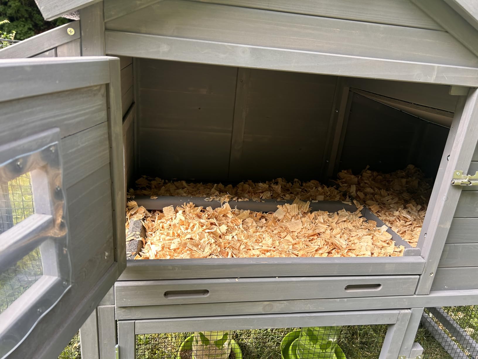 Aivituvin Chicken Coop Mobile Hen Coop, Large Poultry Cage with Wheels Outdoor Backyard Chicken House customer photo 2
