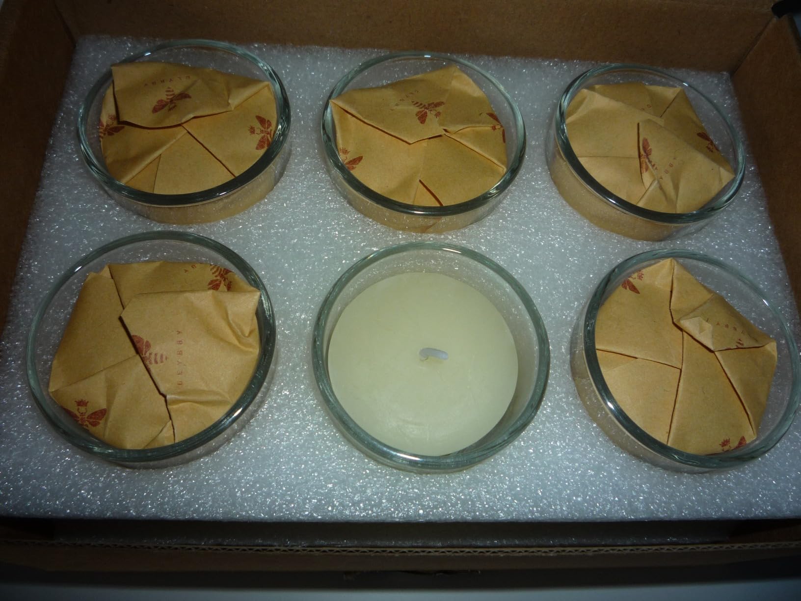 DEYBBY Yellow Beeswax Votive Candles in Glass Jar-6 Pack | Pure Natural Beeswax Votive Candles for Home Room Decor Party Wedding Spa Gift, 12 Hours Burn customer photo 1