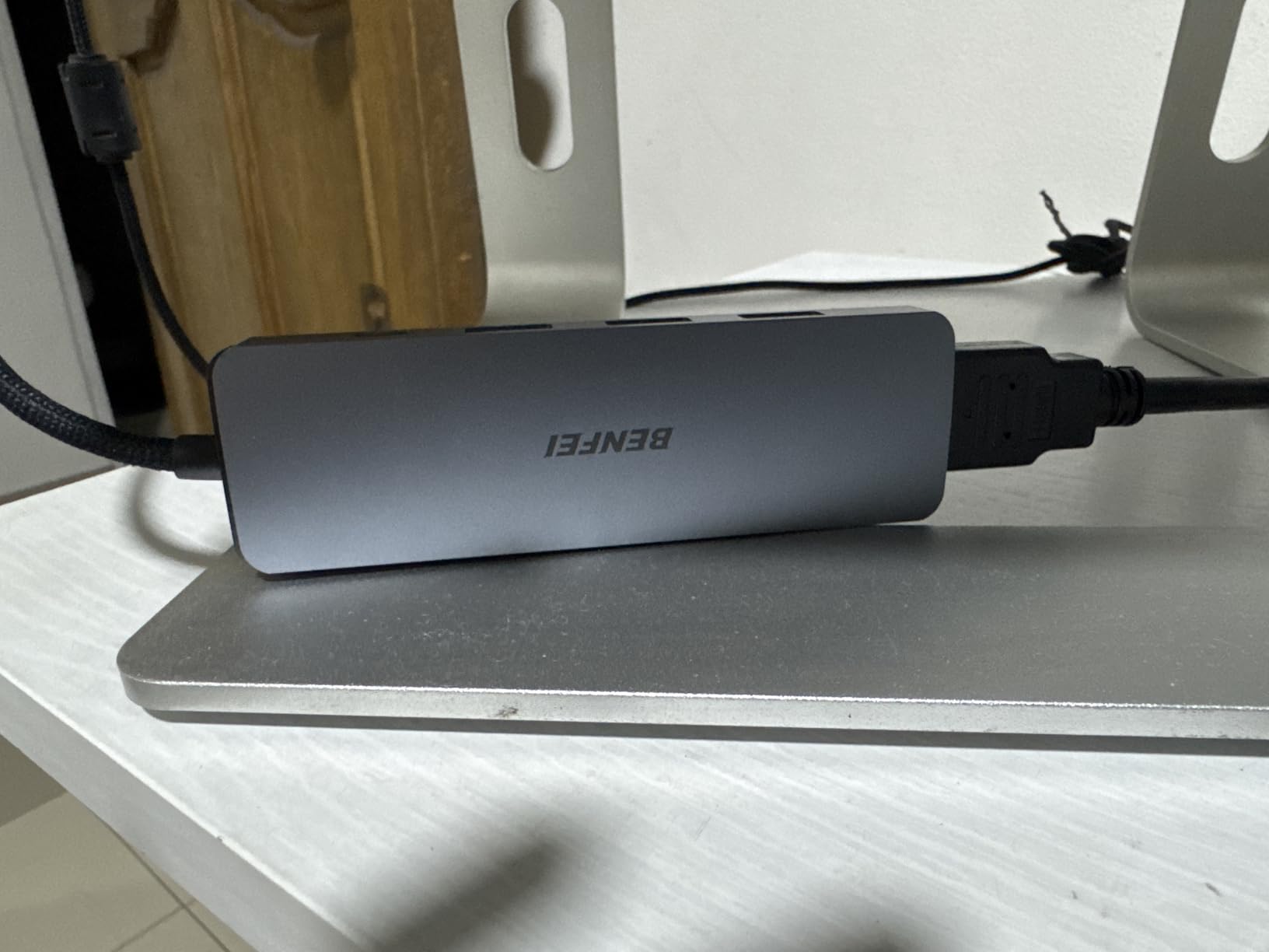 BENFEI USB C Hub 5-in-1 with 4K HDMI (Certified), 100W Power Delivery, 3 USB-A, Silicone Cable, Aluminum Case Compatible with MacBook Pro/Air, iPad Pro, iMac, iPhone 15 Pro/Pro Max, XPS, Thinkpad customer photo 2