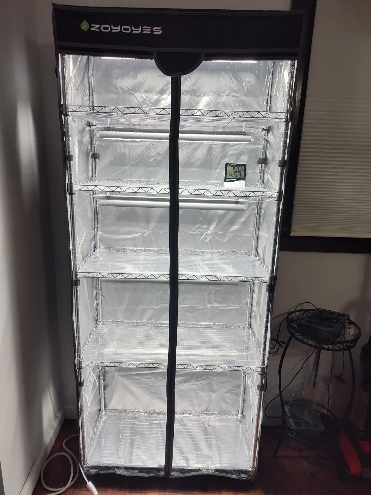 Indoor Greenhouse with Grow Lights & Cover, 29.8