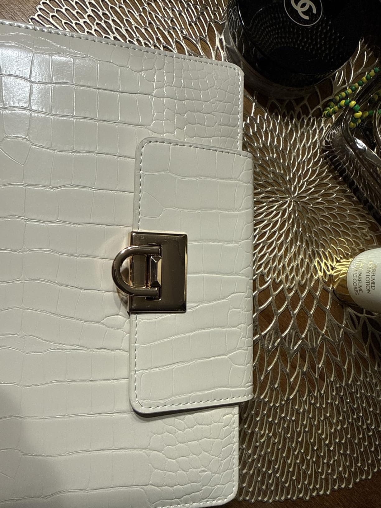 A5 Croc Refined Faux Leather 6-Ring Planner Binder & Ballpoint Pen customer photo 1