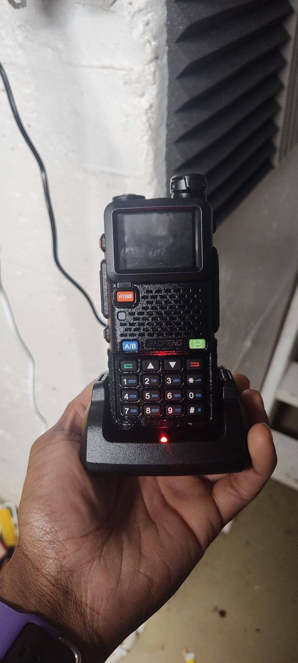 Baofeng Radio Ham Radio Handheld UV-5R Upgrade Long Range Rechargeable AR-5RM 10W NOAA Weather Emergency Tactical Two Way Radio with Programming Cable for Survival Gear Hunting Camping,2 Pack customer photo 1