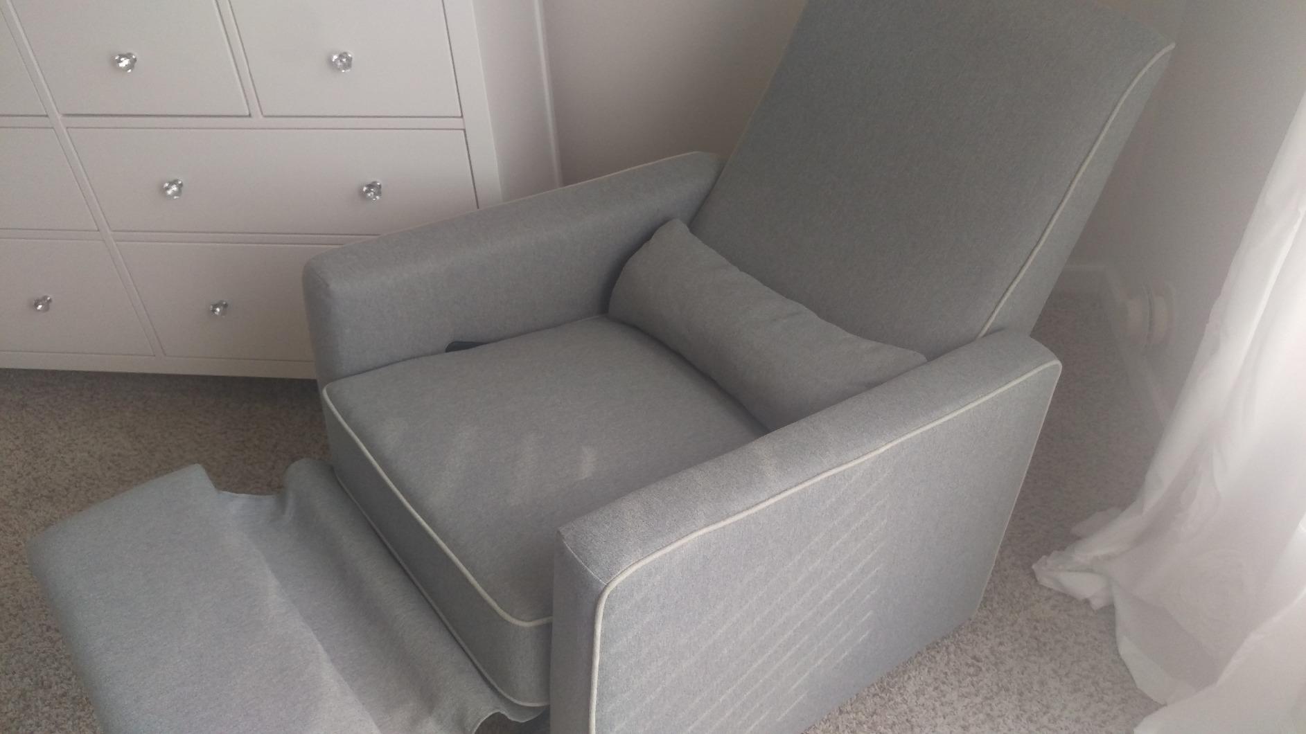 Davinci Piper Upholstered Recliner and Swivel Glider in Pine Green, Greenguard Gold & CertiPUR-US Certified customer photo 2