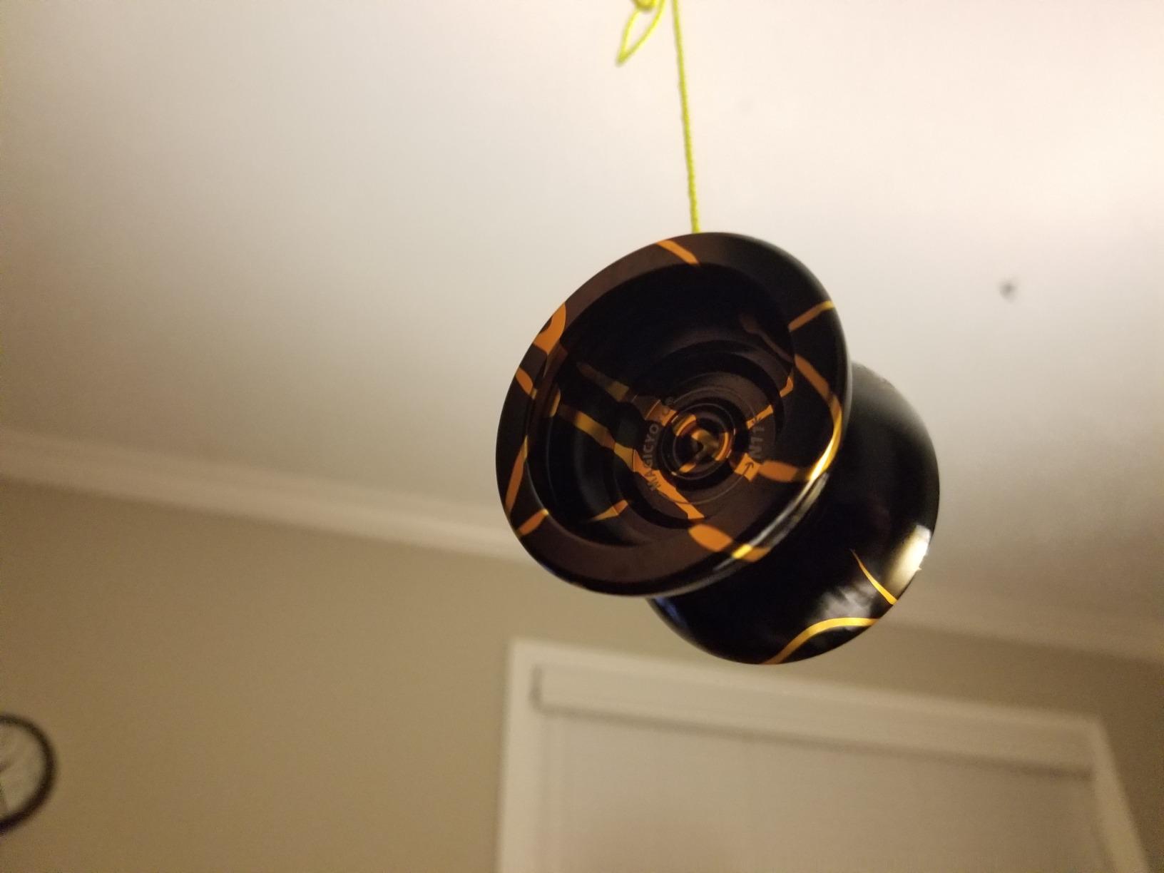 MAGICYOYO N11+K2 Metal & Plastic Yoyos for Beginners & Advanced Players | N11 Black Golden Professional Unresponsive Yo Yo + K2 Plastic Responsive Yo-yo with Bearings Kit and 2 Bags, 12 Yoyo Strings customer photo 2